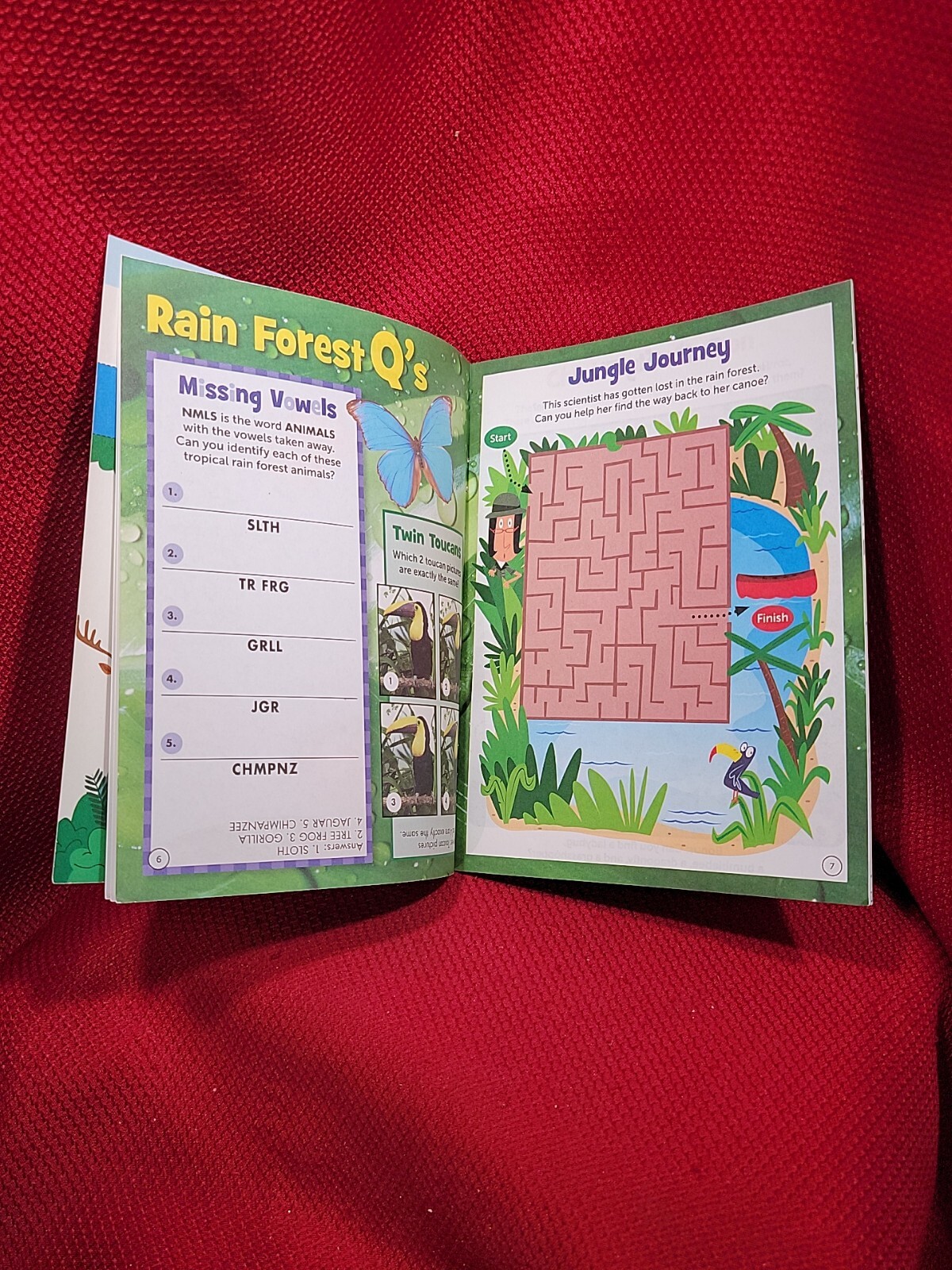 EXPLORE THE OUTDOORS Highlights Chic-Fil-A puzzle maze activity promo Book 2019