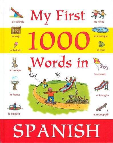 My First 1000 Words in Spanish – Turtleback By Jan Lewis – GOOD