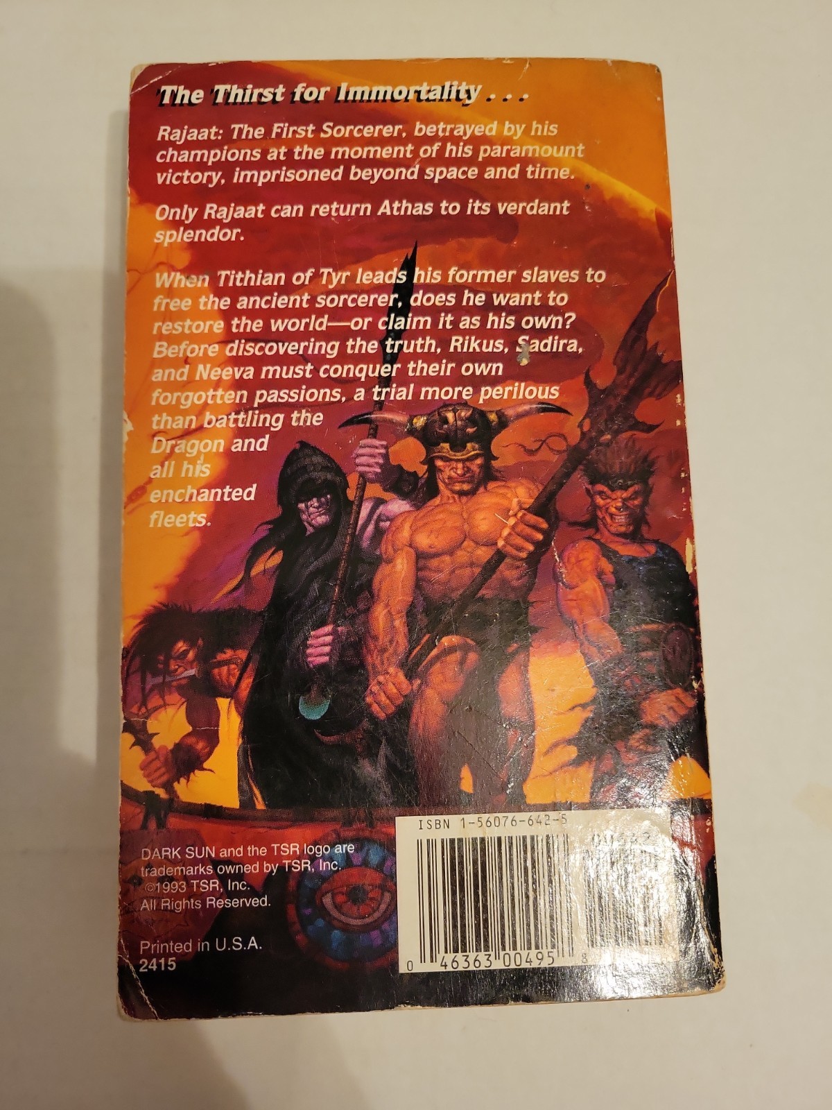 Dungeons And Dragons Dark Sun Prism Pentad Paperback Complete Book Lot 1-5