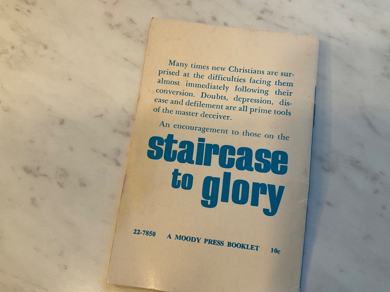 Staircase to Glory by Malcolm Cronk 1962 Small Booklet