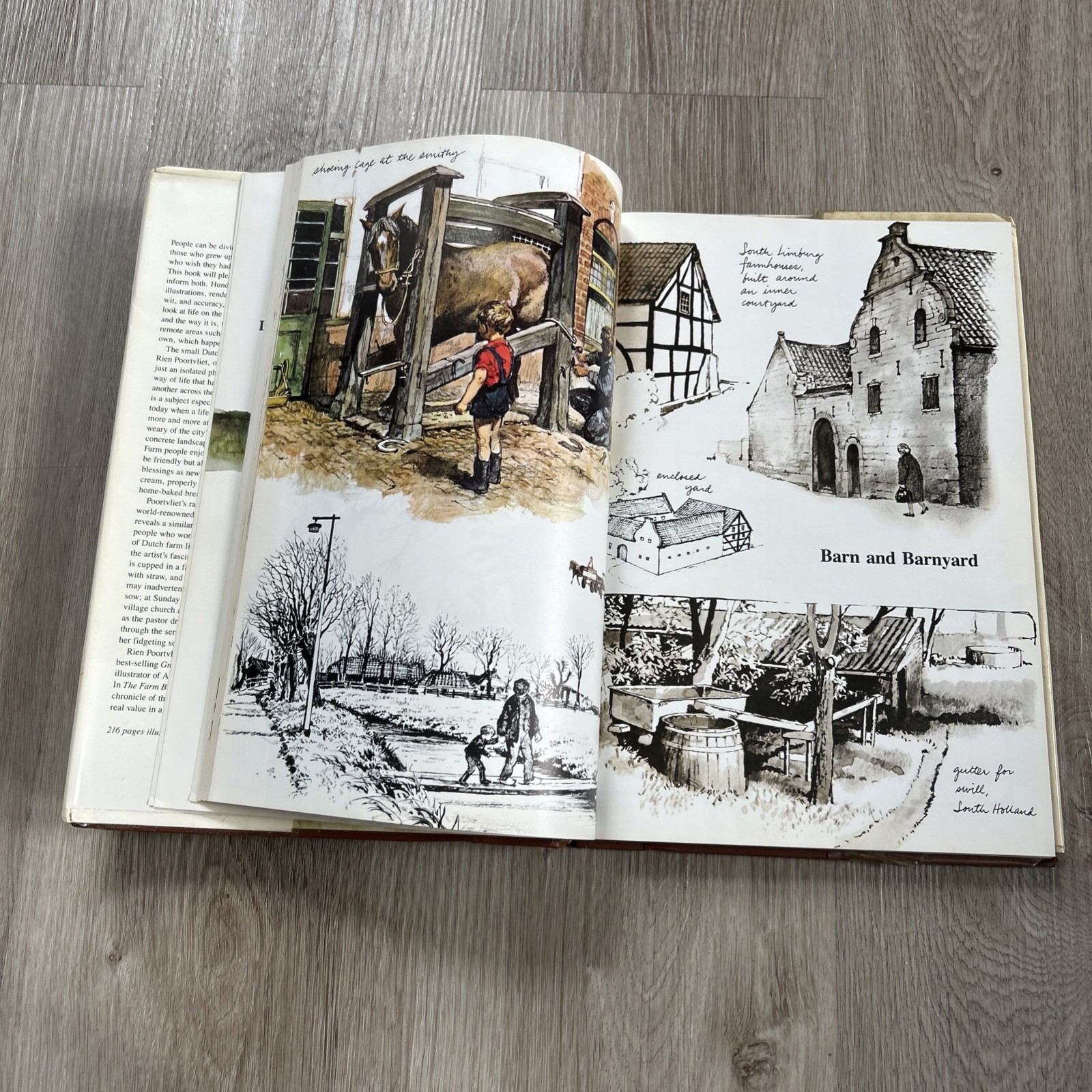 The Farm Book by Rien Poortvliet 1980 Harry N Abrams Hardcover & Dust Jacket