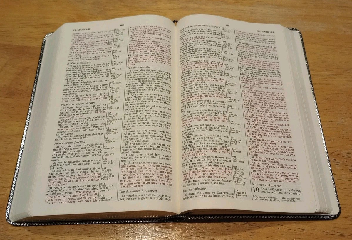 KJV Reference Bible ,Red Letter,Concordance,Maps Bonded Leather Zondervan 1994