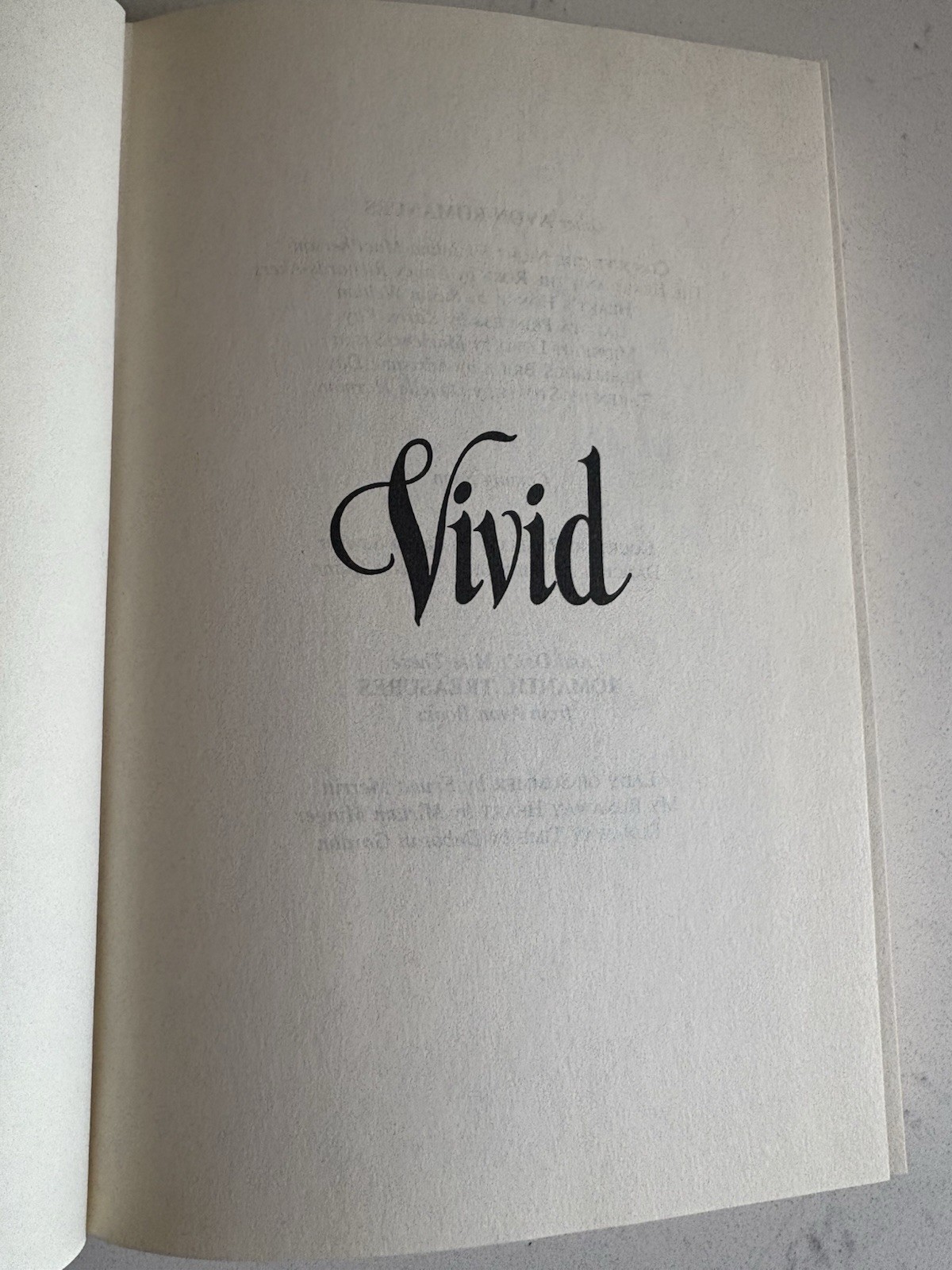 Beverly Jenkins Vivid Hardcover 1995 RARE | Excellent Condition