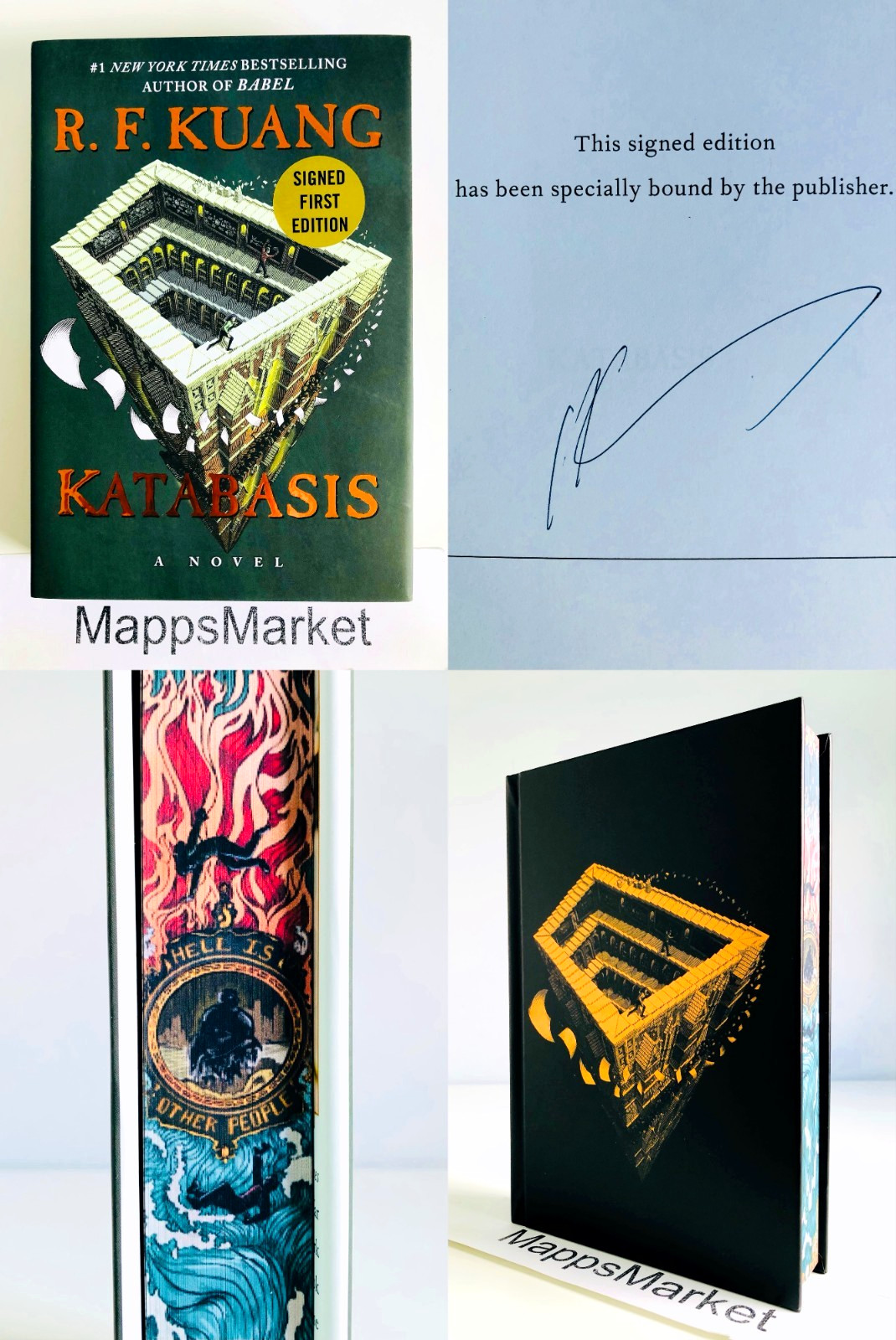SIGNED Katabasis (Deluxe Limited Edition) by R.F. Kuang 1/1 (2025, HC) Stenciled