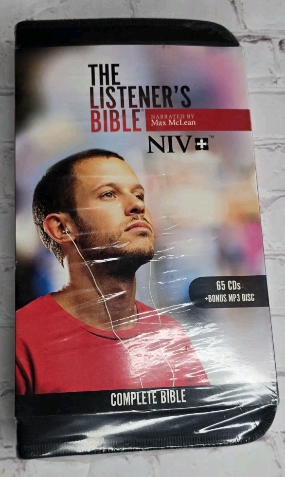 The Listener’s Bible NIV 65 Audio CD Set Complete Bible Bonus MP3 Disc