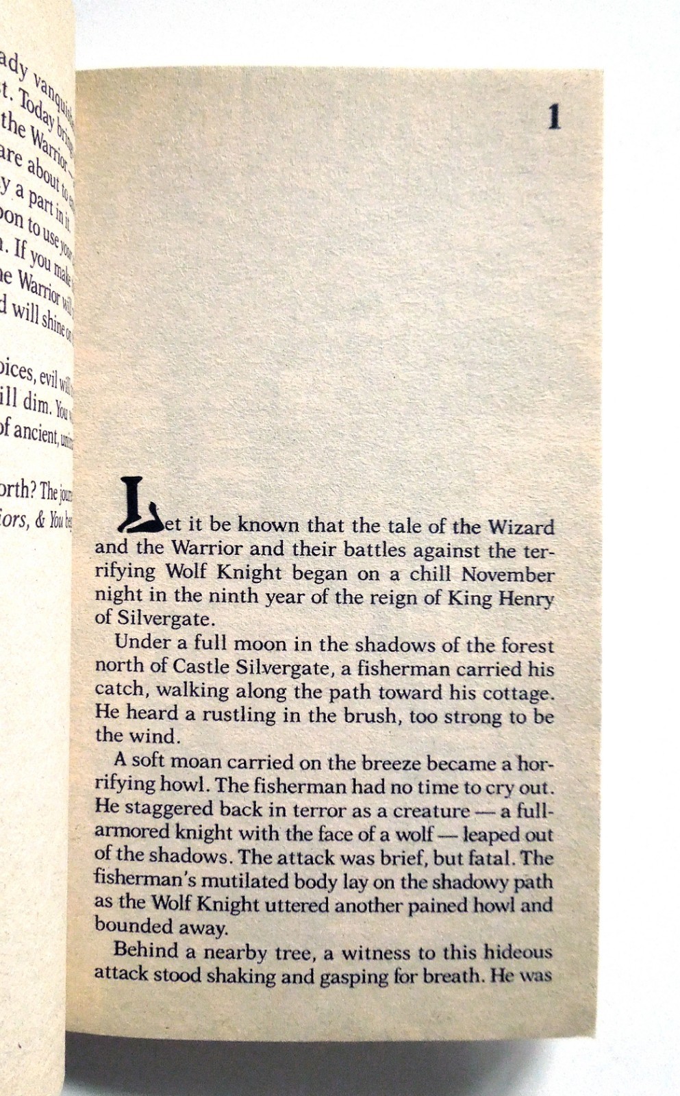 Wizards Warriors and You, Book 7: Challenge of the Wolf Knight – R.L. Stine, sc