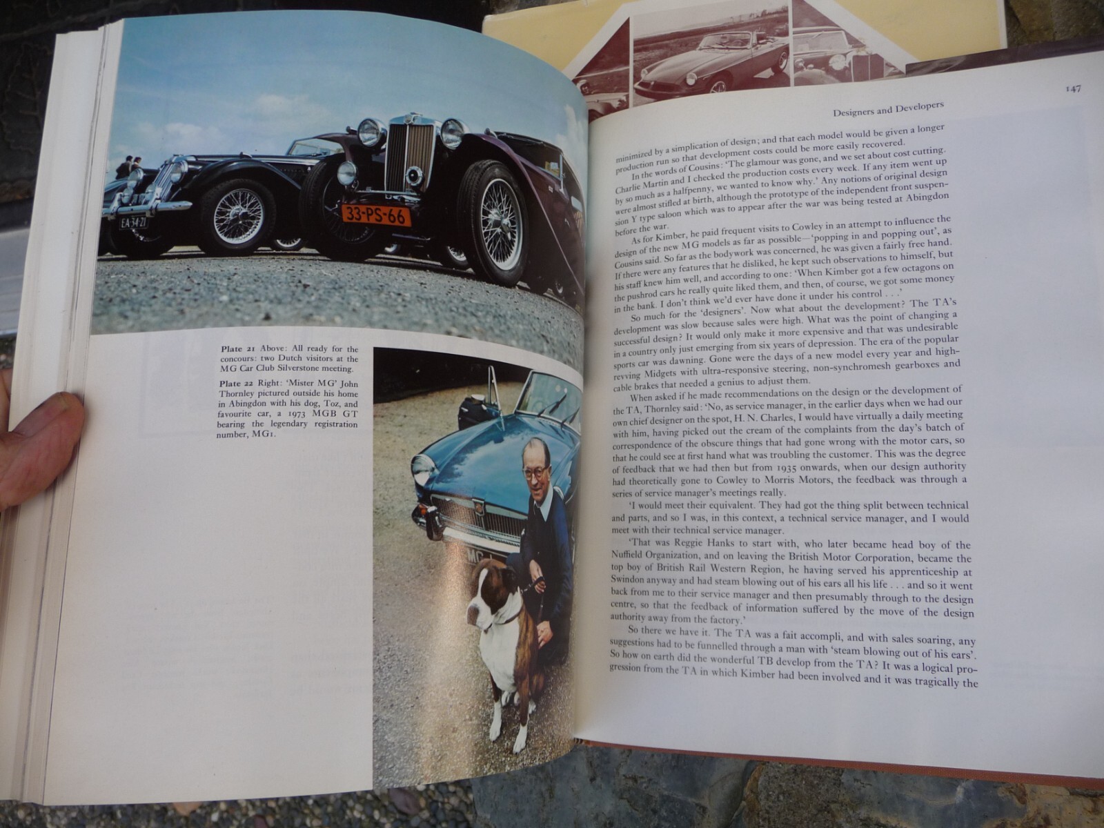 M.G. : The Sports Car America Loved First & The Immortal T Series MG by Harvey.