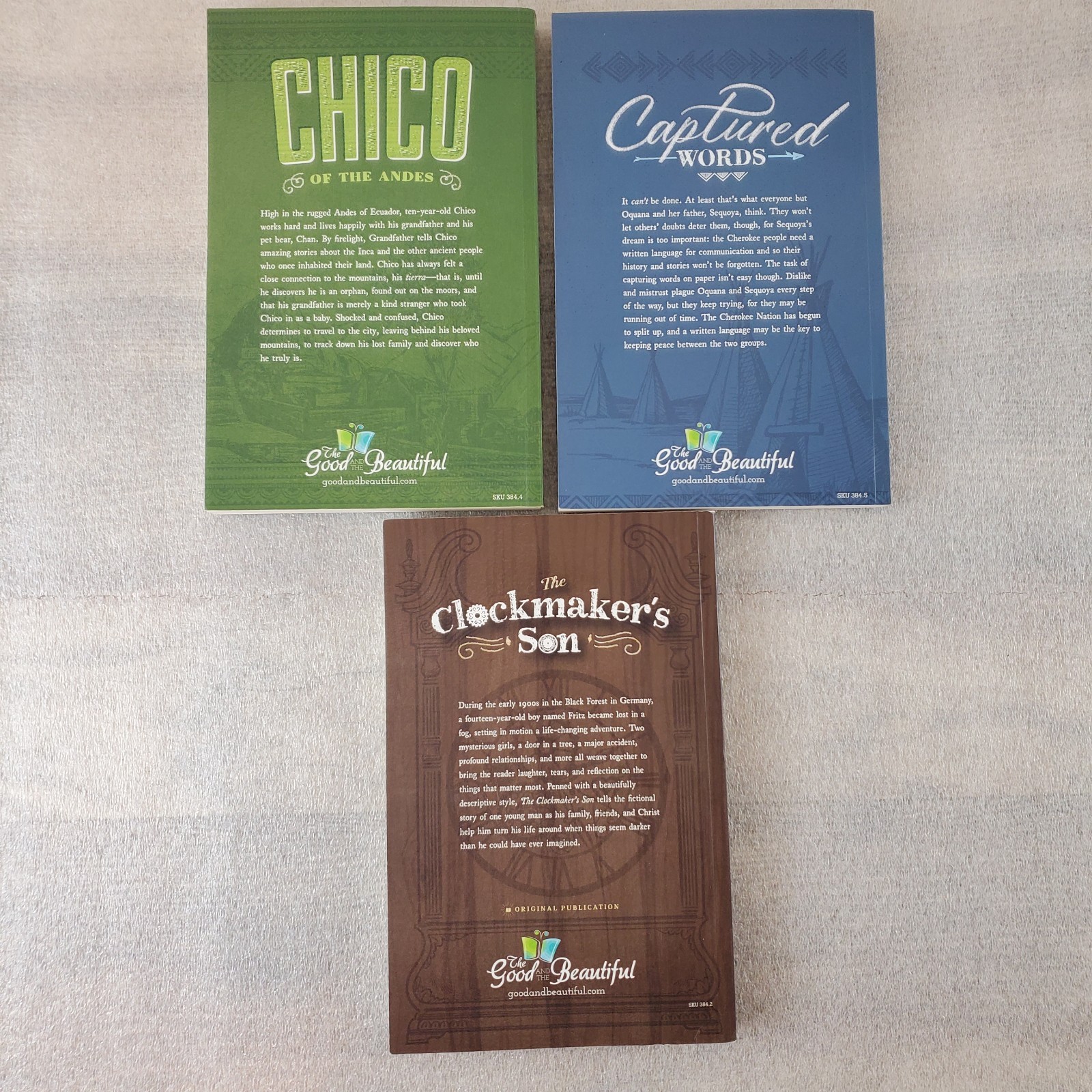 The Good and the Beautiful Level 5 Readers Lot of (3) Books Captured, Chico