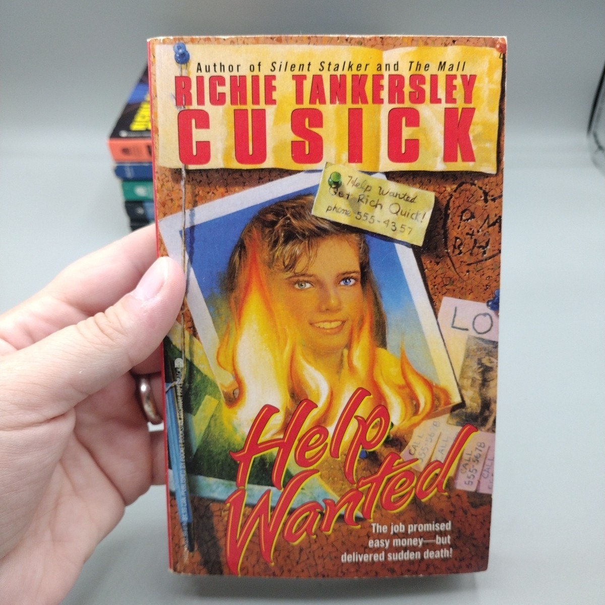 Lot of 6 Vintage Horror Paperbacks Christopher Pike Richie Tankersly Joan Lowery
