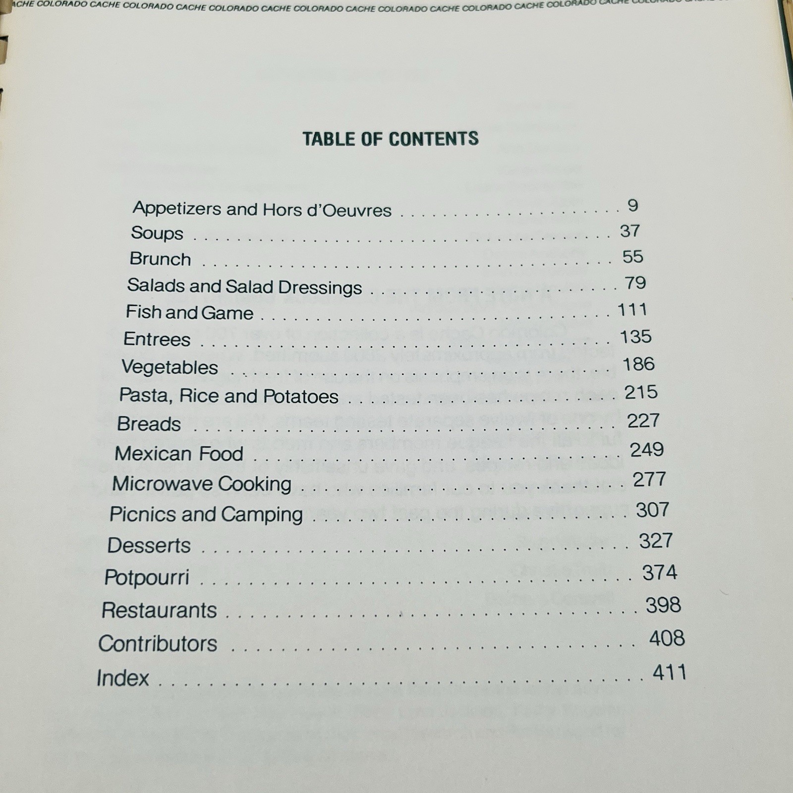Colorado Cache Cookbook 1978 Junior League of Denver Spiral Bound 430 Pages