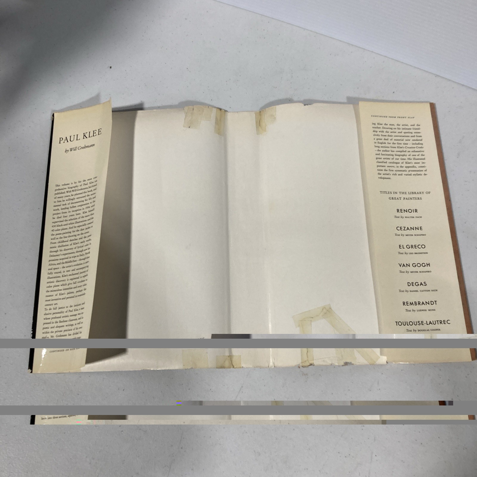 Paul Klee by Will Grohmann (Hardcover + Dust Jacket) Color Pictorial Abrams