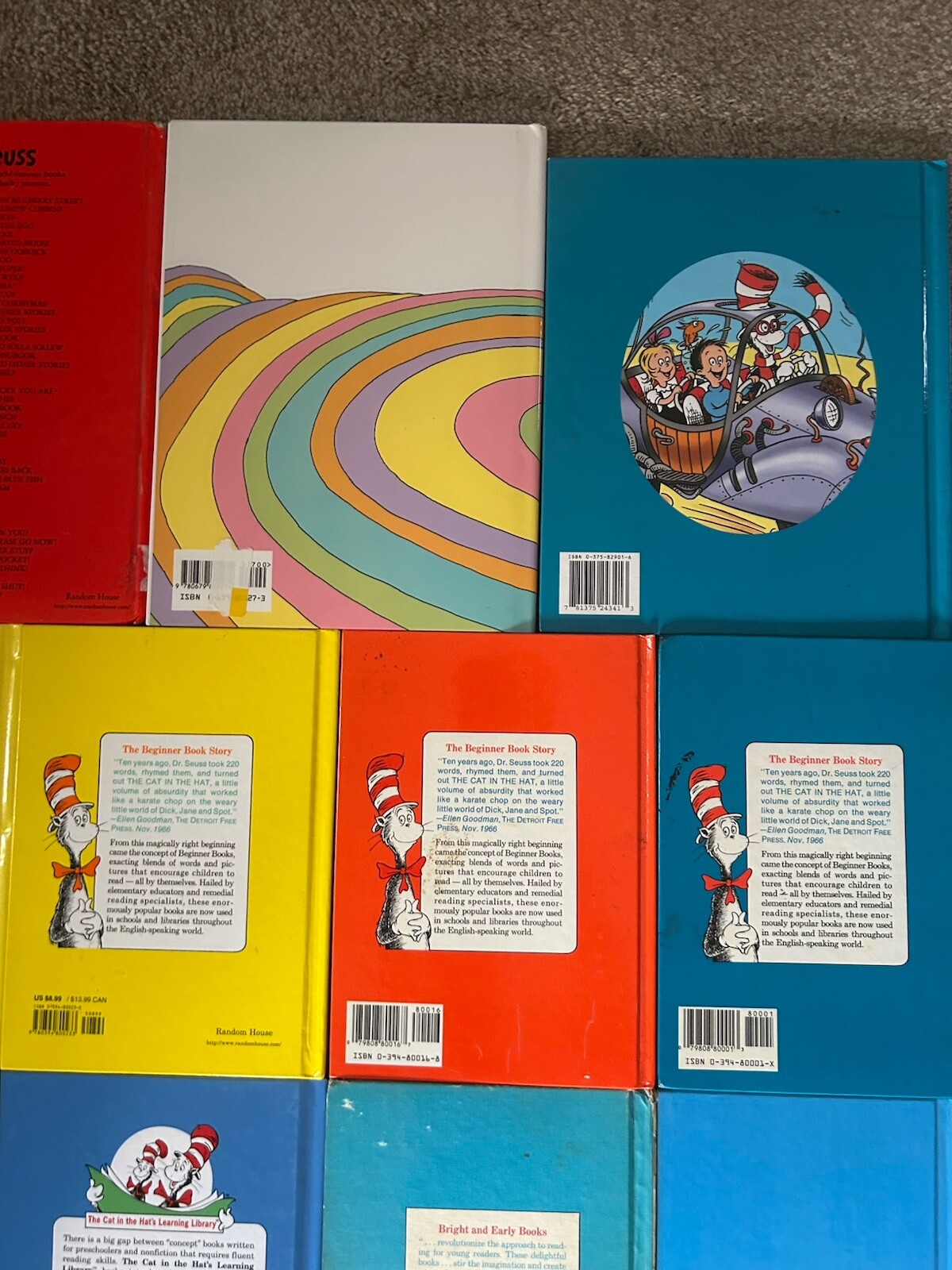 Lot of 21 DR SUESS Beginner Bright & Early Books, Berenstains Cat In The Hat
