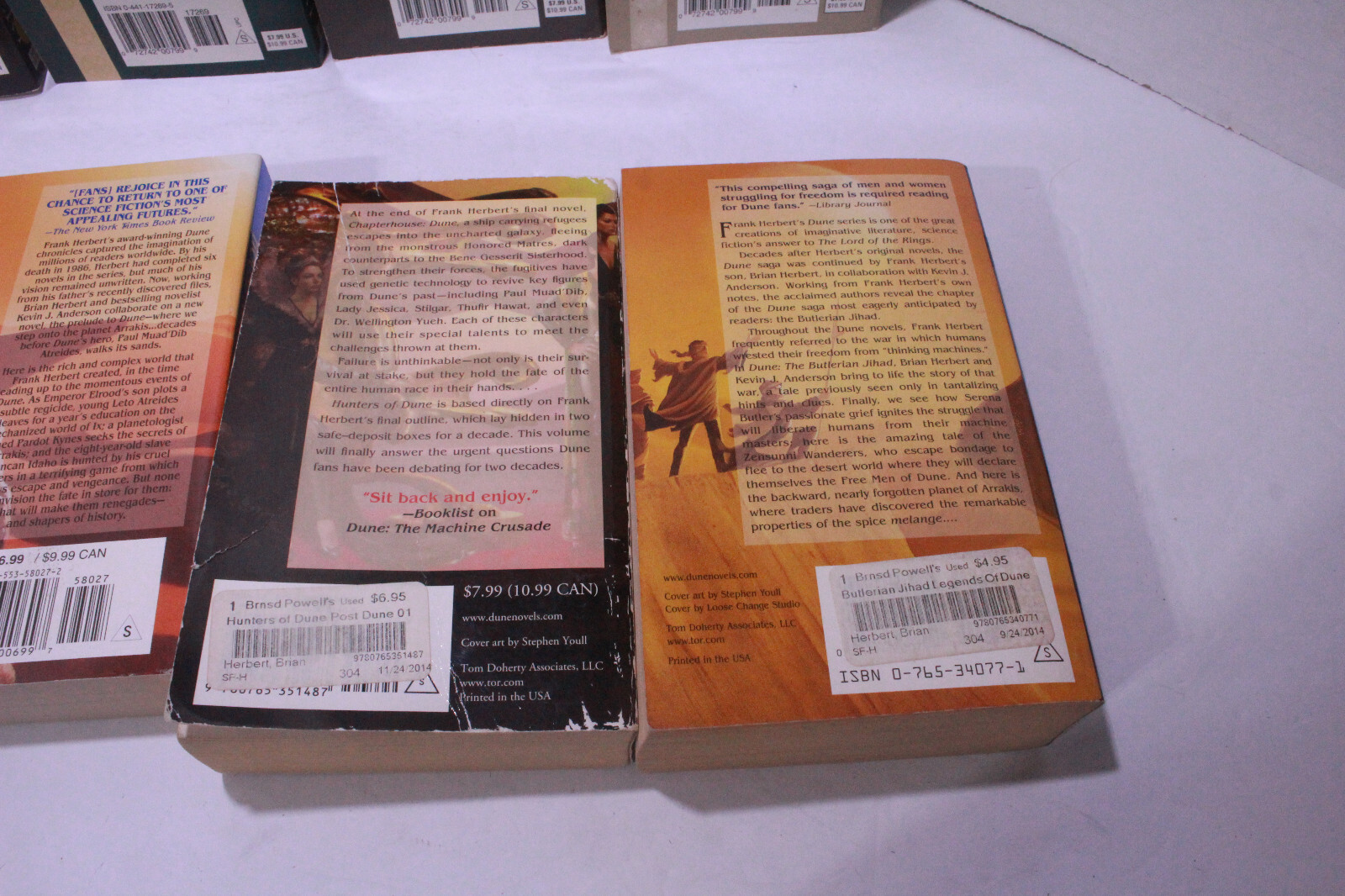 Dune Lot of 8 Frank Herbert Ace PB Books – Messiah Children God Hunters Atreides
