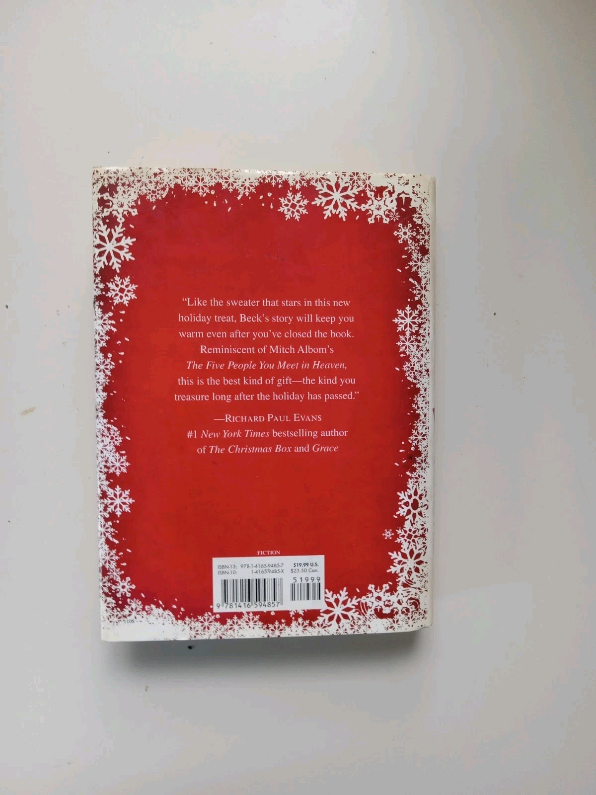 The Christmas Sweater by Glenn Beck 2008 Hardcover – Good Condition