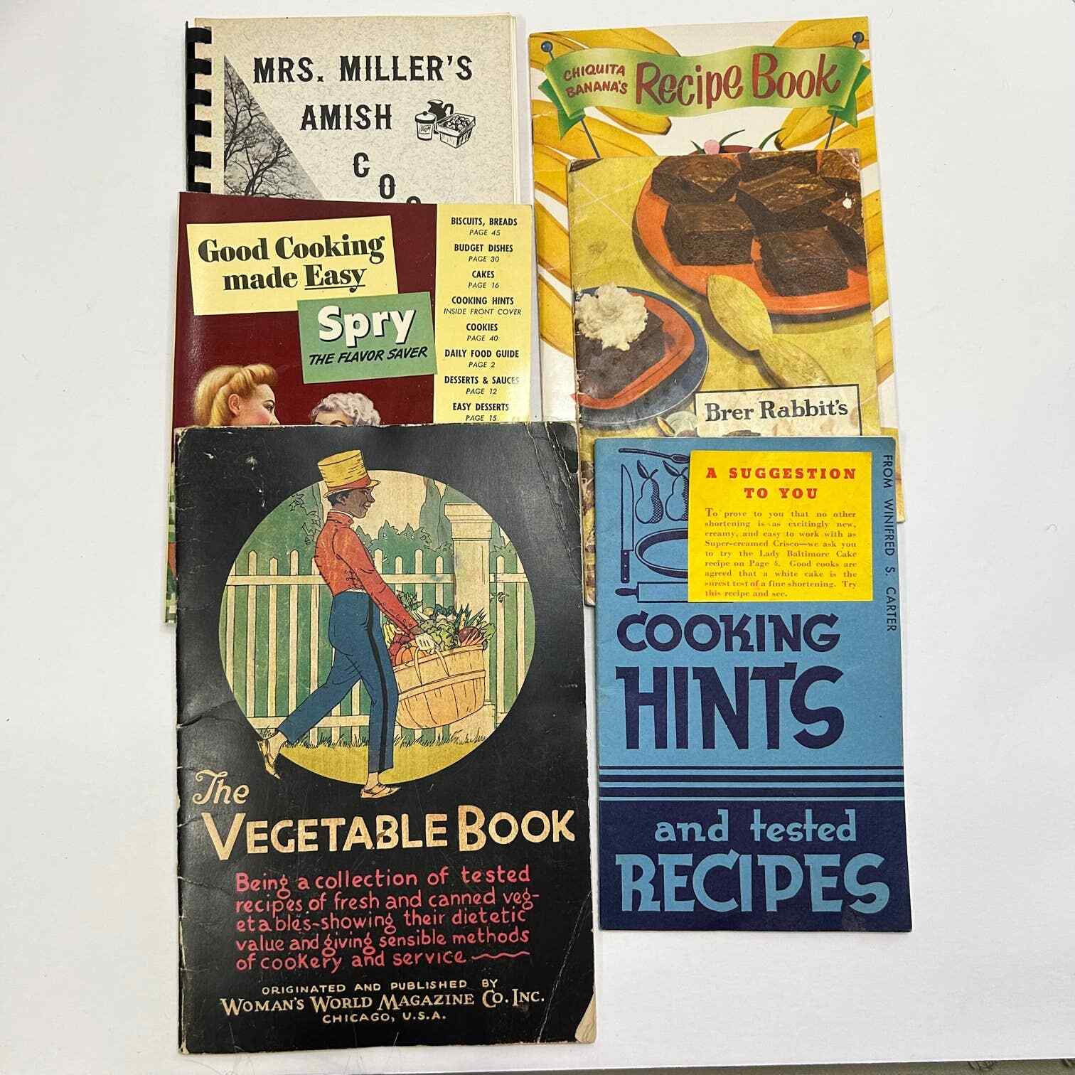 Vintage Advertising Ephemera Cookbooks 1928 to 1973 Lot of 6
