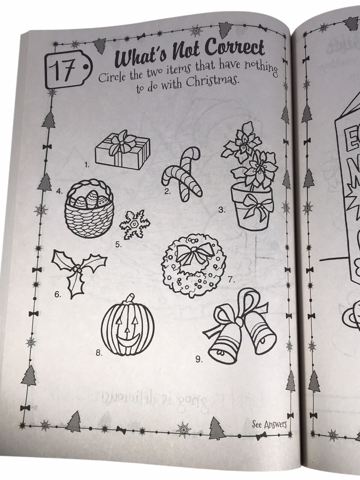 Santa’s On His Way Book Jumbo Coloring Activity Paperback 62 Pages