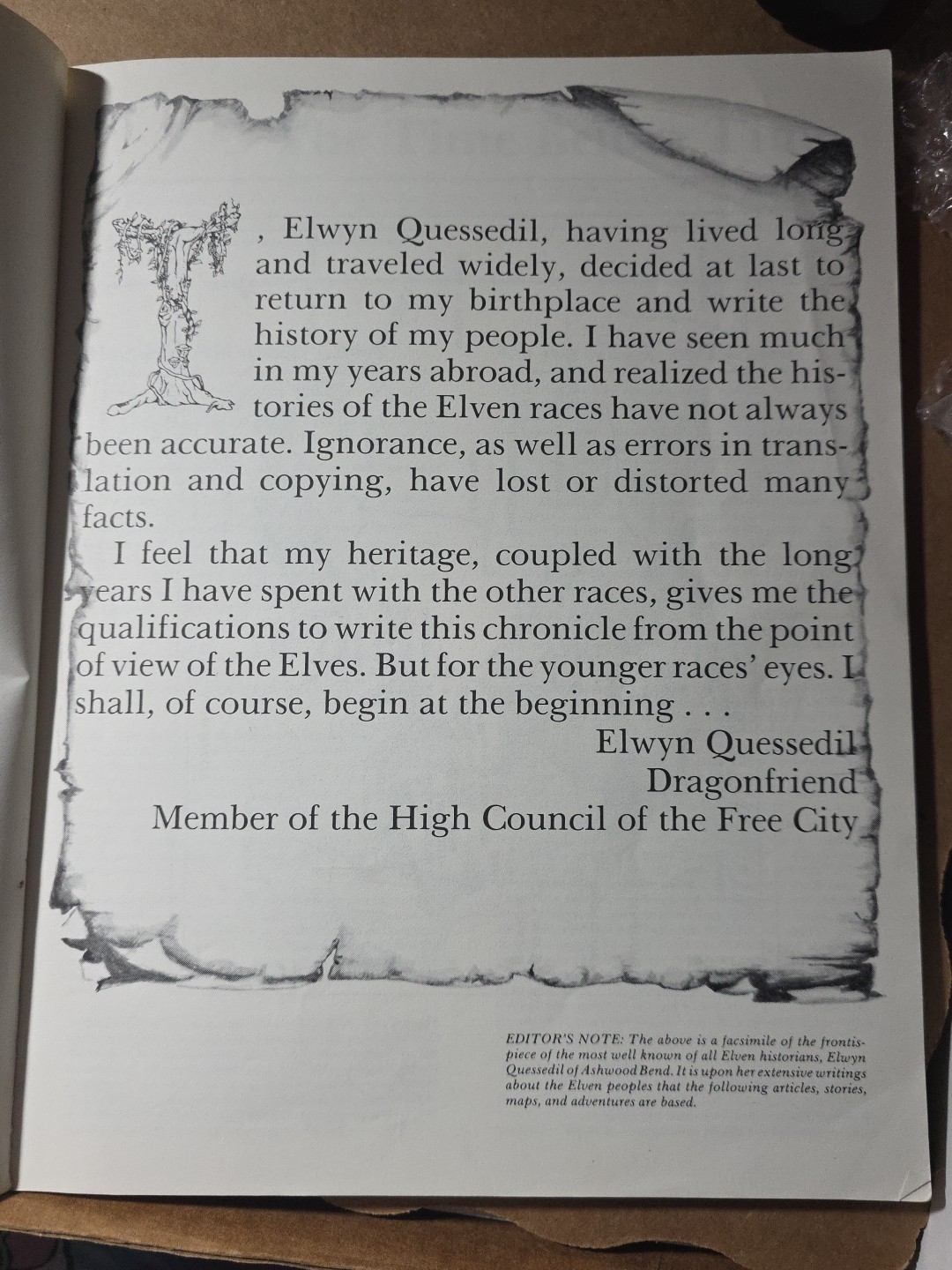 Elves Advanced Dungeons & Dragons by Cheron Fitzgerald, Del Carr 96 pages