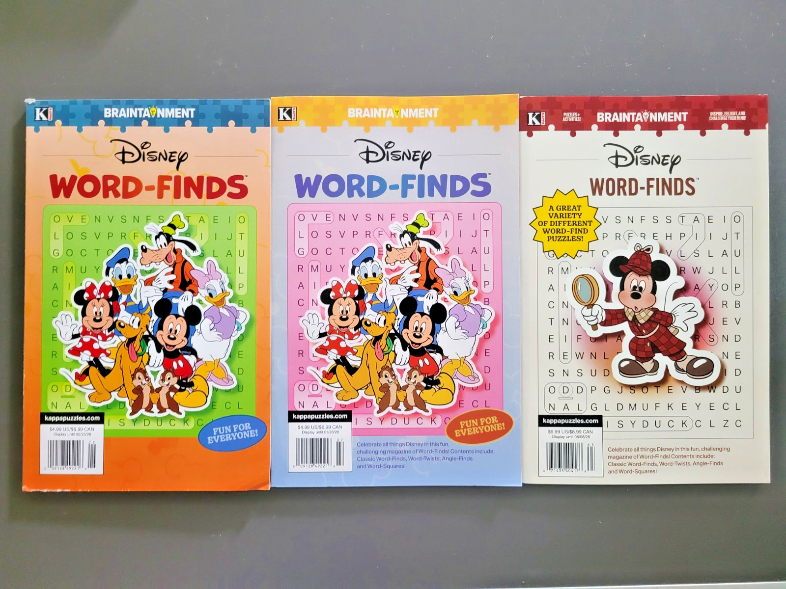 Lot 0f 3 by Disney – Variety of Fun Themes For Everyone!