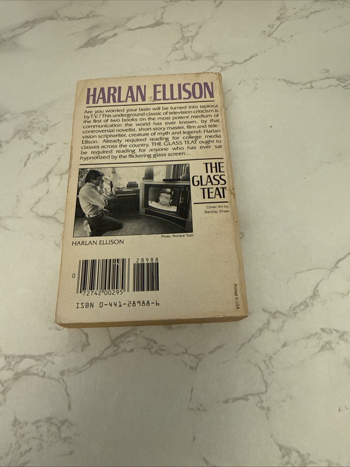 The Glass Teat By Harlan Ellison Ace Paperback 1983