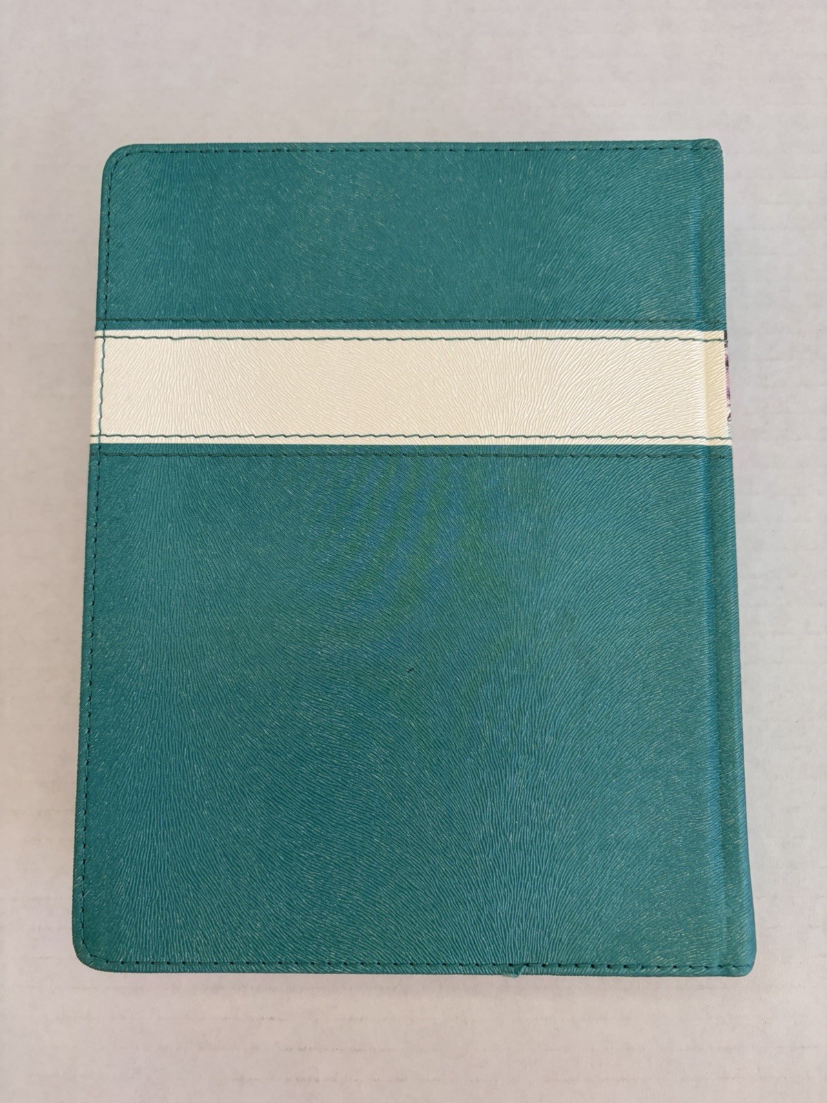 NKJV Notetaking Bible Teal Flowers Holman 2015