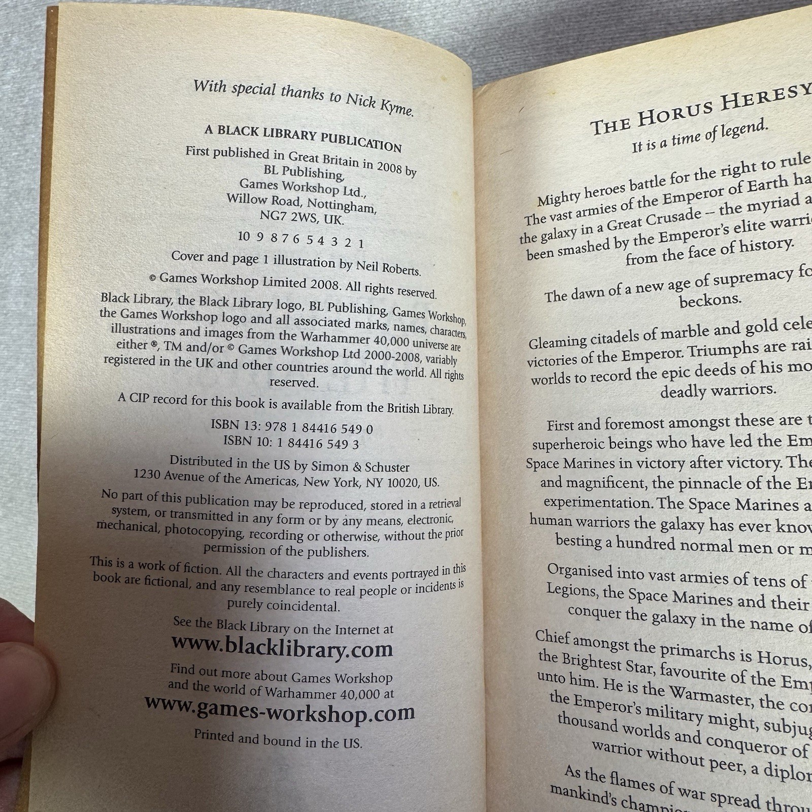 Battle for the Abyss 8 The Horus Heresy Paperback Counter Ben 1st Edition Print