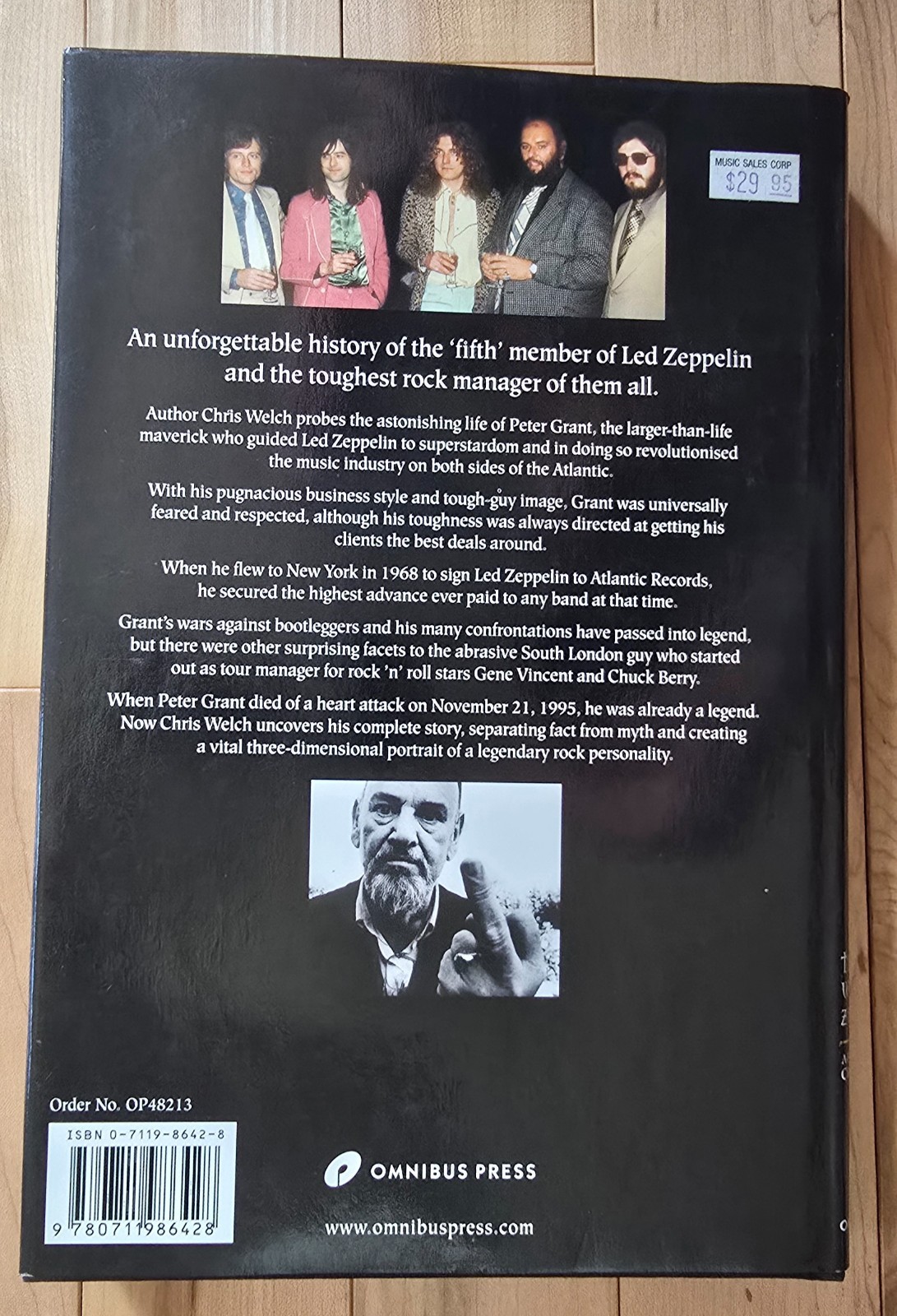 Peter Grant: The Man Who Led Zeppelin by Chris Welch, HC – *VG