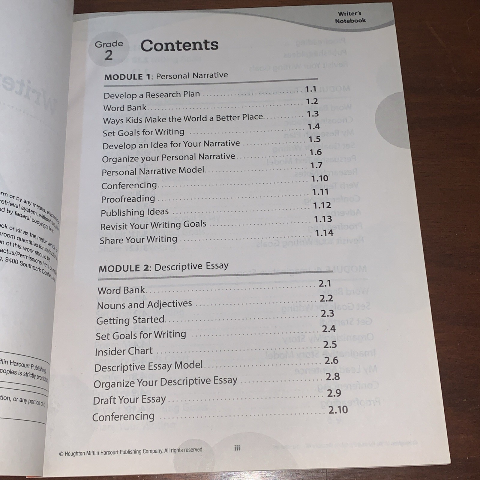 HMH Into Reading Grade 2 Volume 1 Teachers Guide & Writers Notebook Second Grade