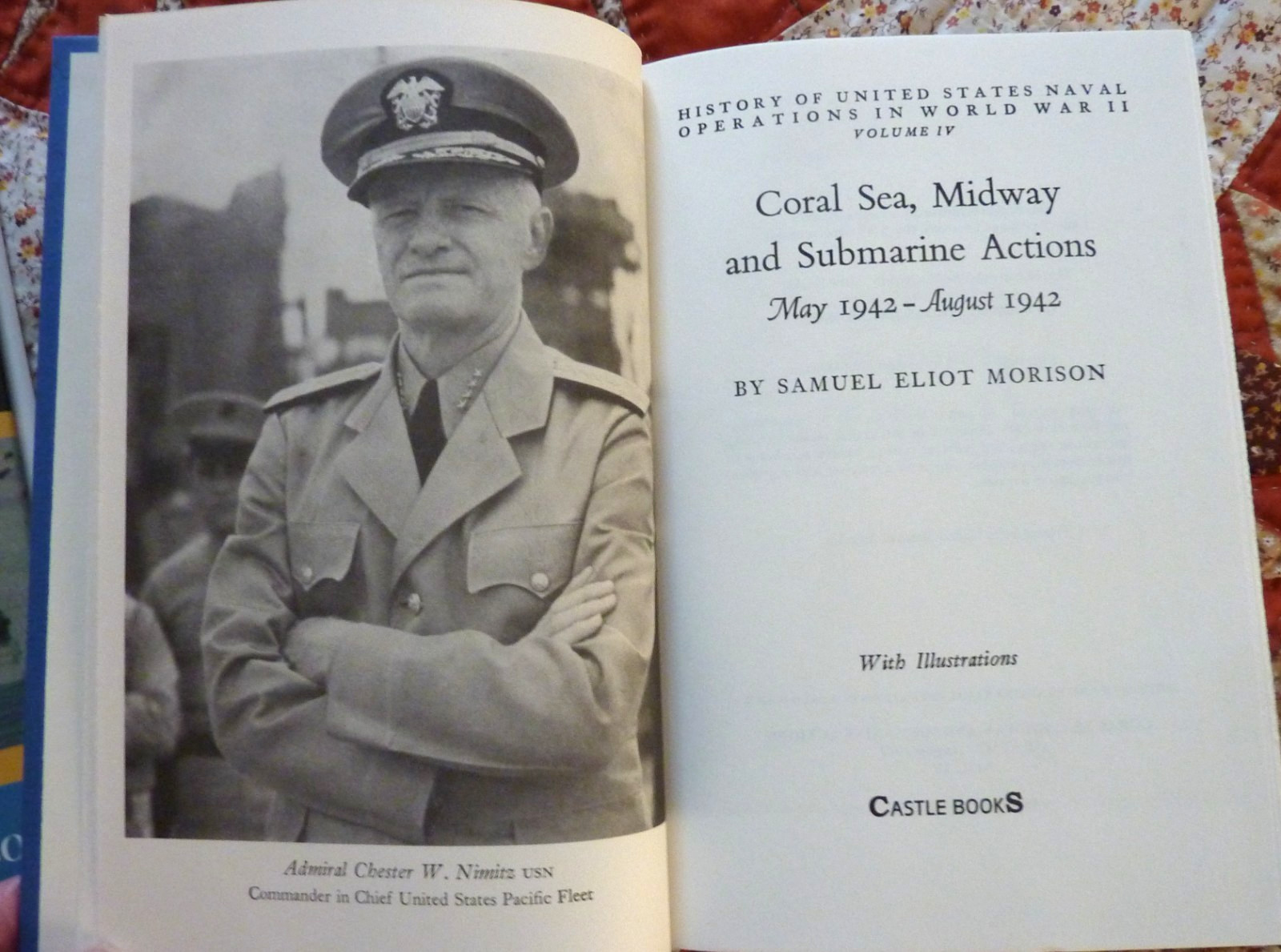 Coral Sea, Midway, and Submarine Actions by Samuel Eliot Morison, Vol 4, HC