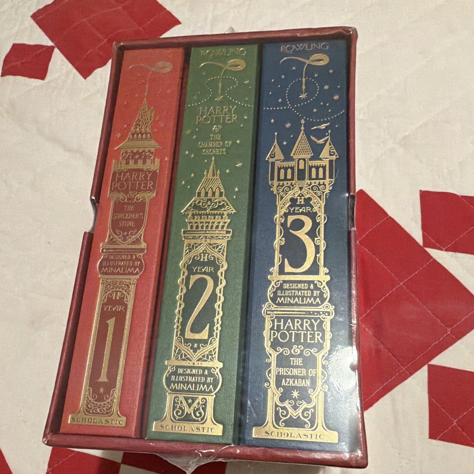 J.K. Rowling Harry Potter Years 1-3 MinaLima Illustrated Hardcover Box Set