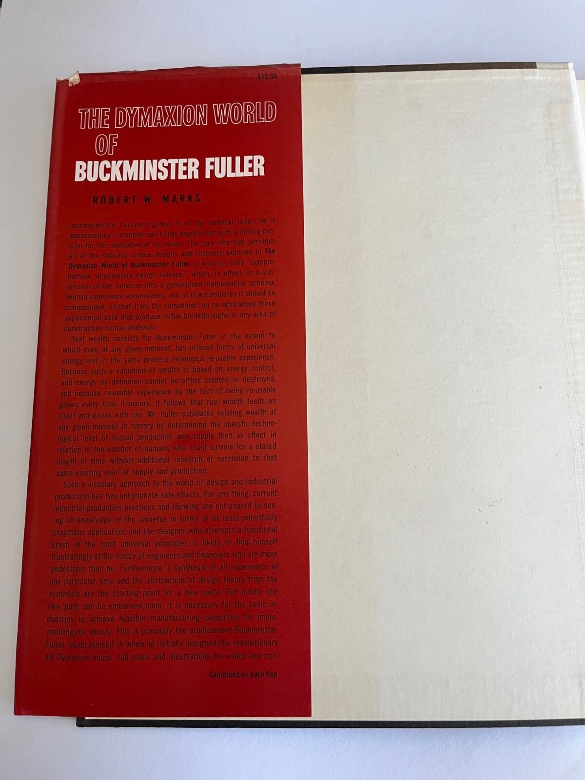 DYMAXION WORLD of BUCKMINSTER FULLER ~ Robert Marks ~ hardcover 1969 illustrated