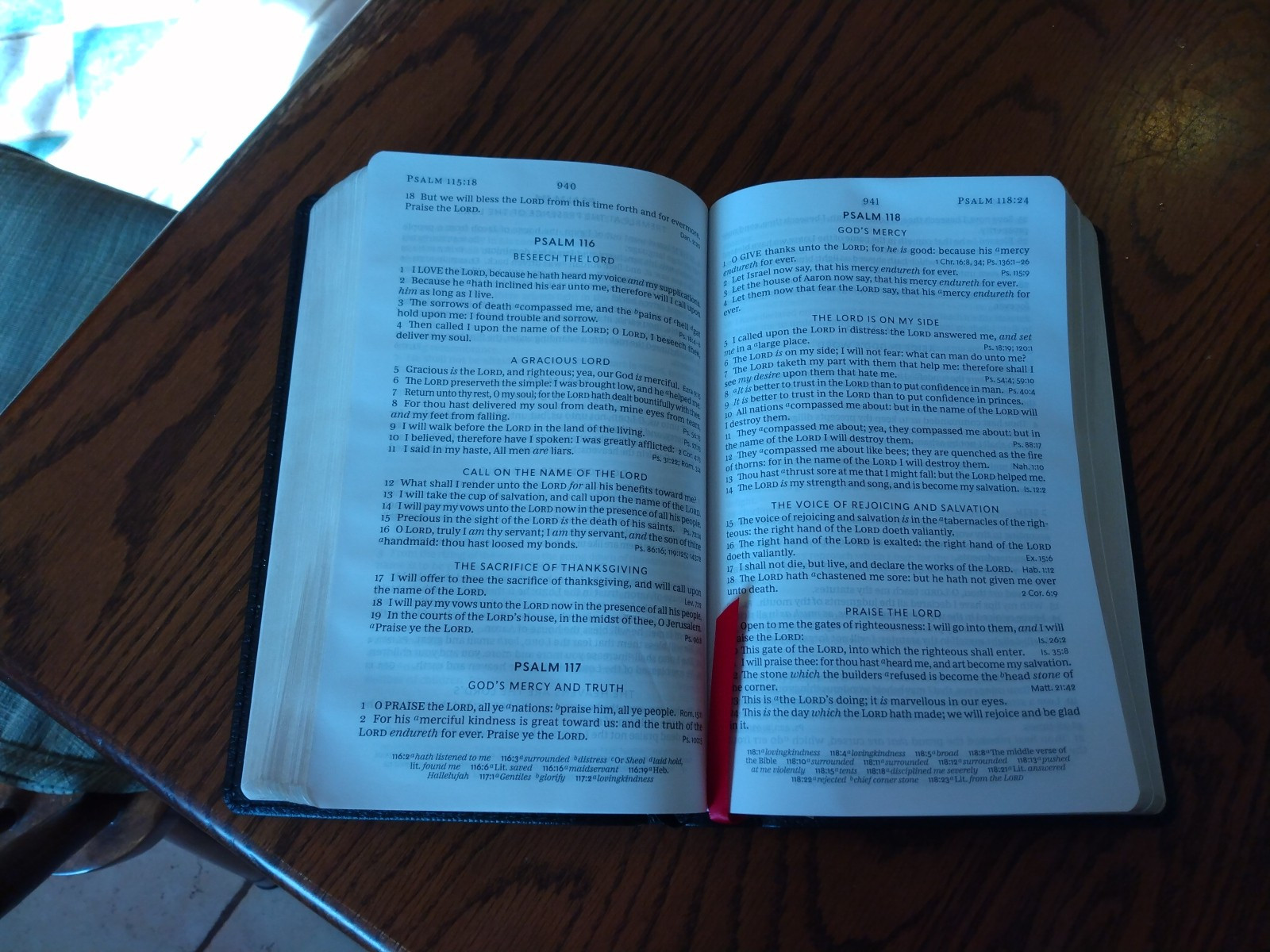 KJV Personal Size LARGE PRINT Reference Bible Genuine Bk Leather~ Retails 109.99