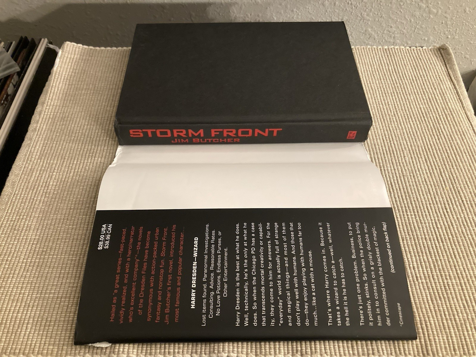 Storm Front by Jim Butcher – 1st Edition, Later Print HC! – Dresden Files