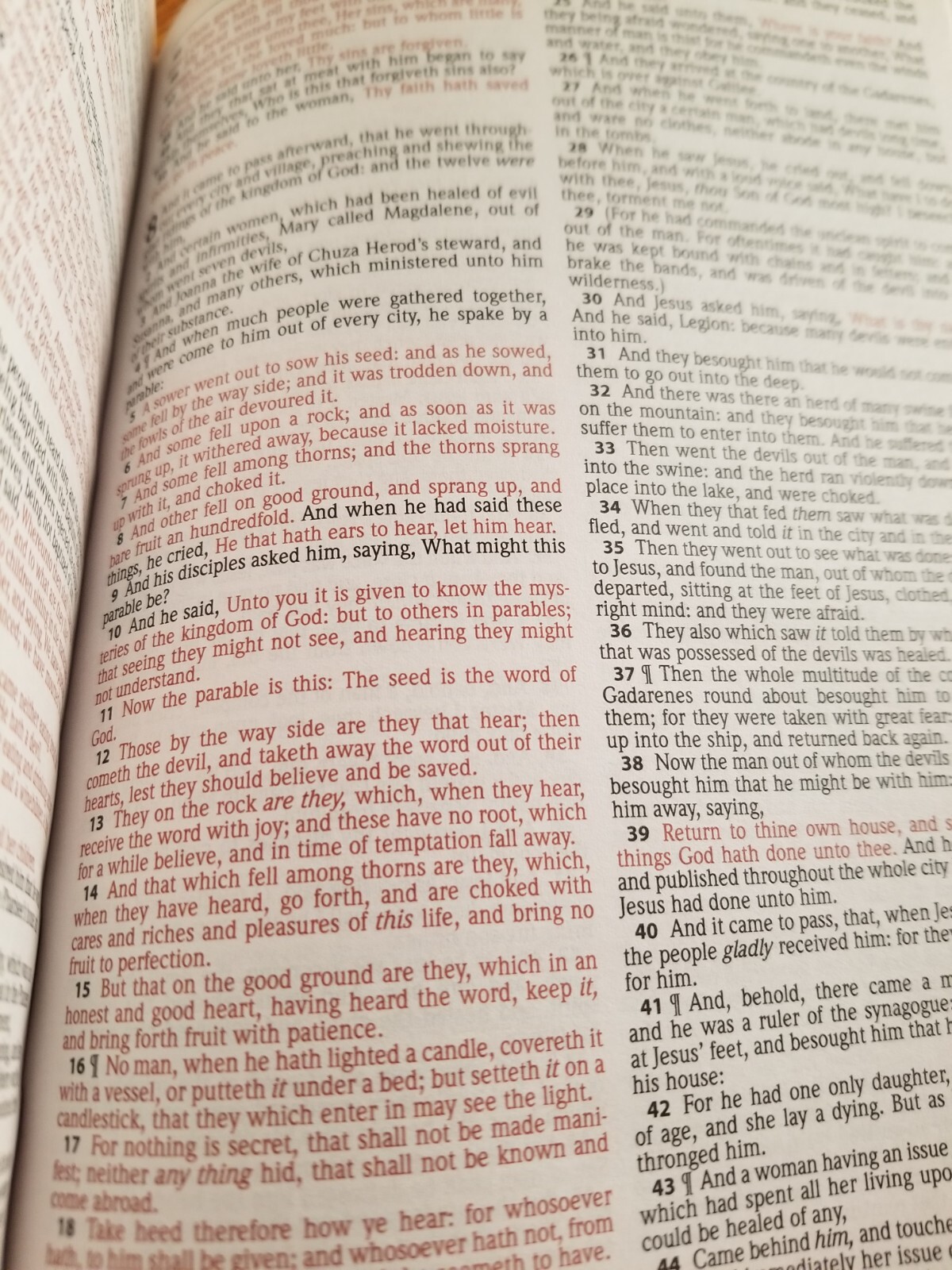 Holy Bible King James Version Red Letter