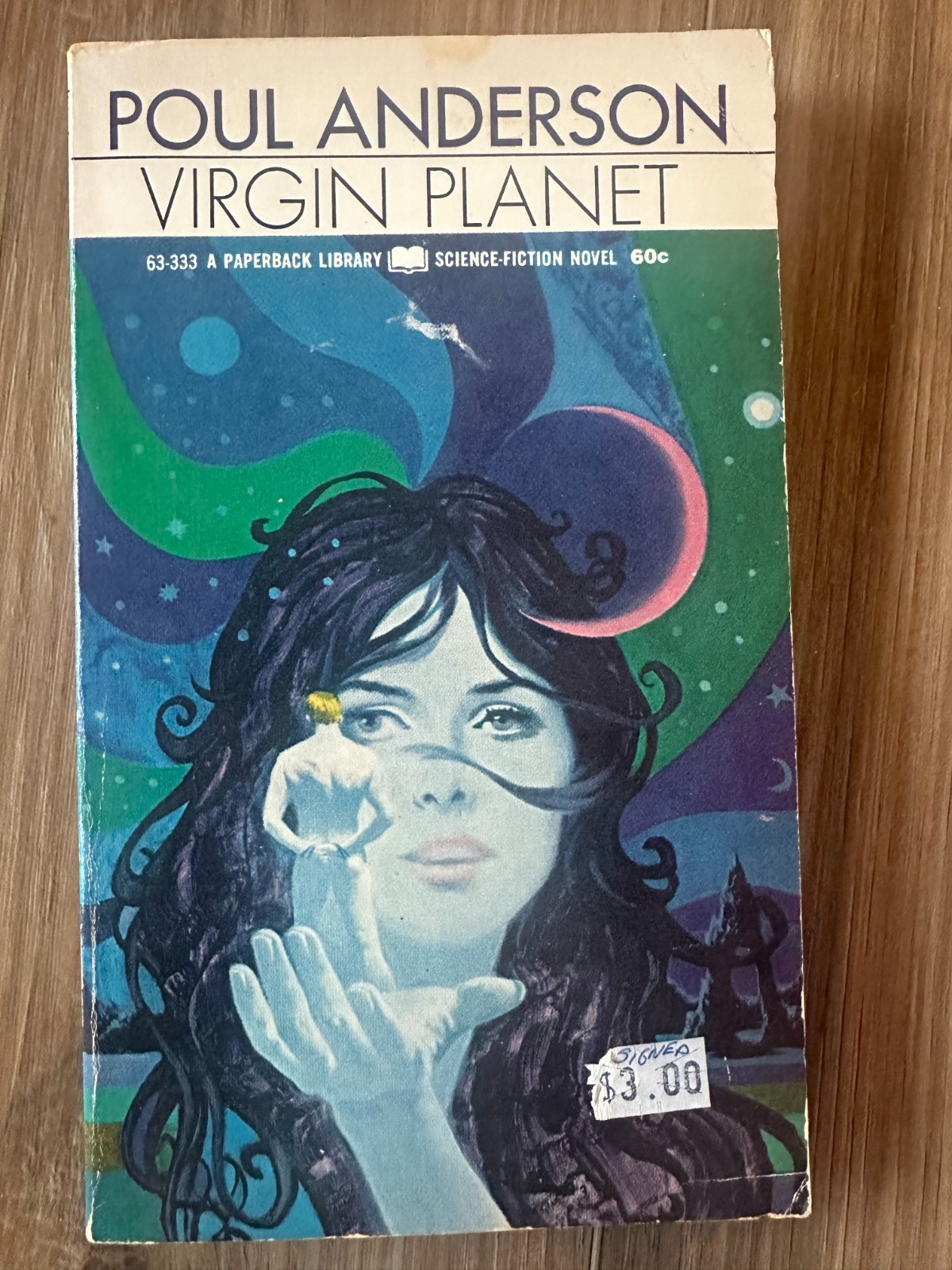 Virgin Planet Poul Anderson Signed Vintage Paperback Library Edition