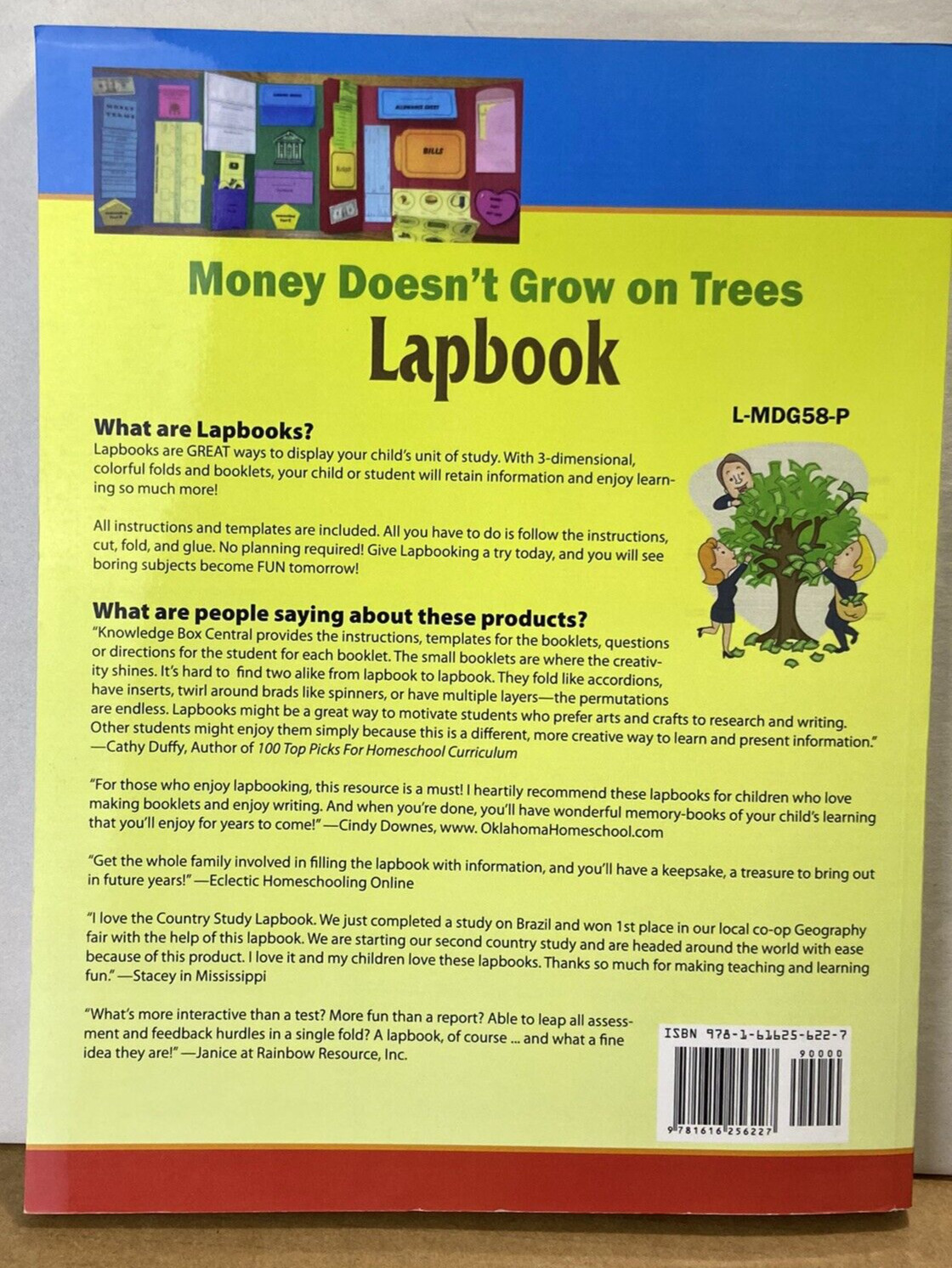 Money Doesn’t Grow on Trees LAPBOOK Grades 5-8 Knowledge Box Kim Smith RARE