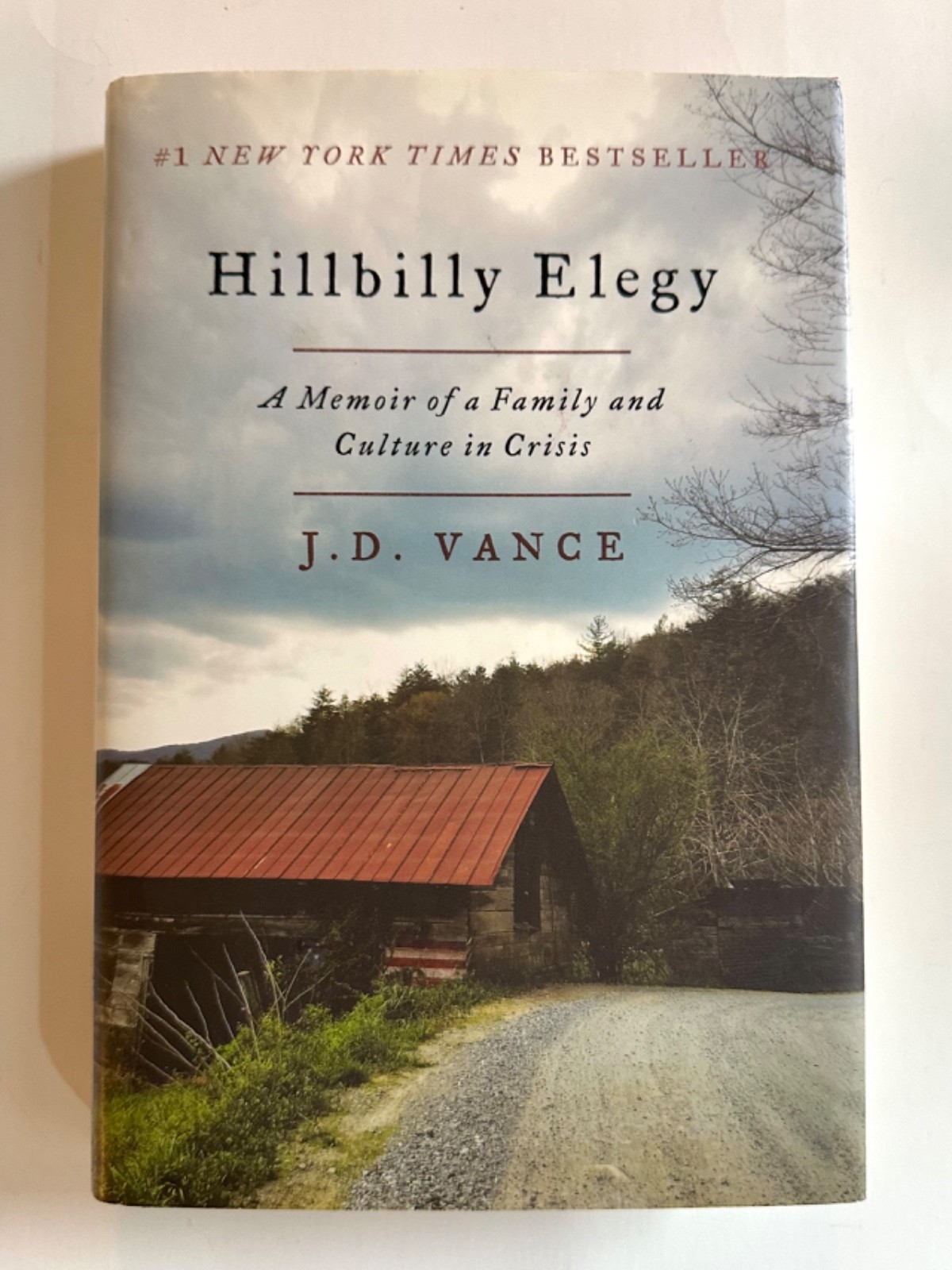 Hillbilly Elegy – J.D. Vance Memoir, 1st Edition 2016, New w/ minor flaws