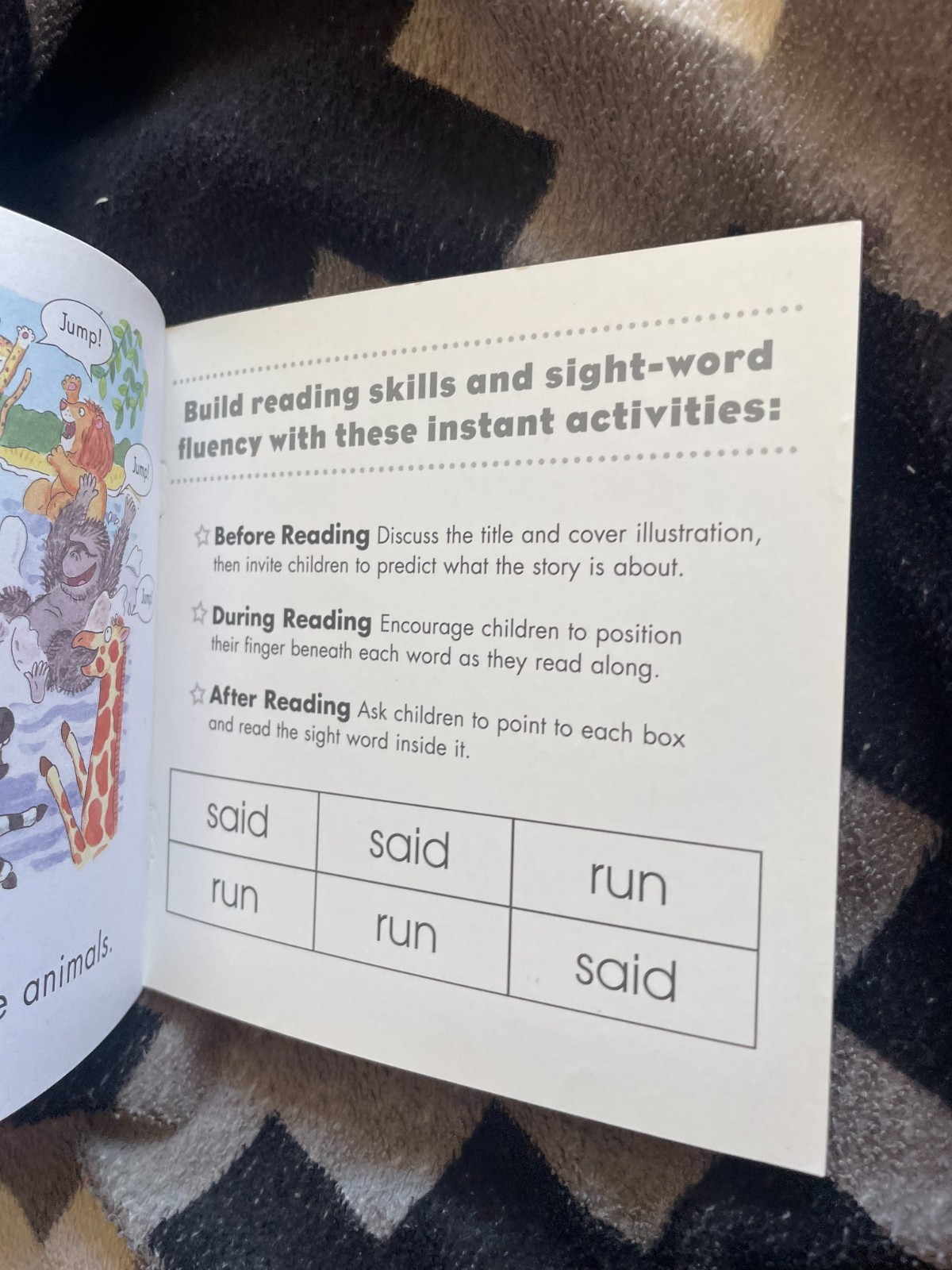 SIGHT WORD READERS. RUN! RUN SAID, 14 by 14CM. 0439511682 LINDA WARD BEECH