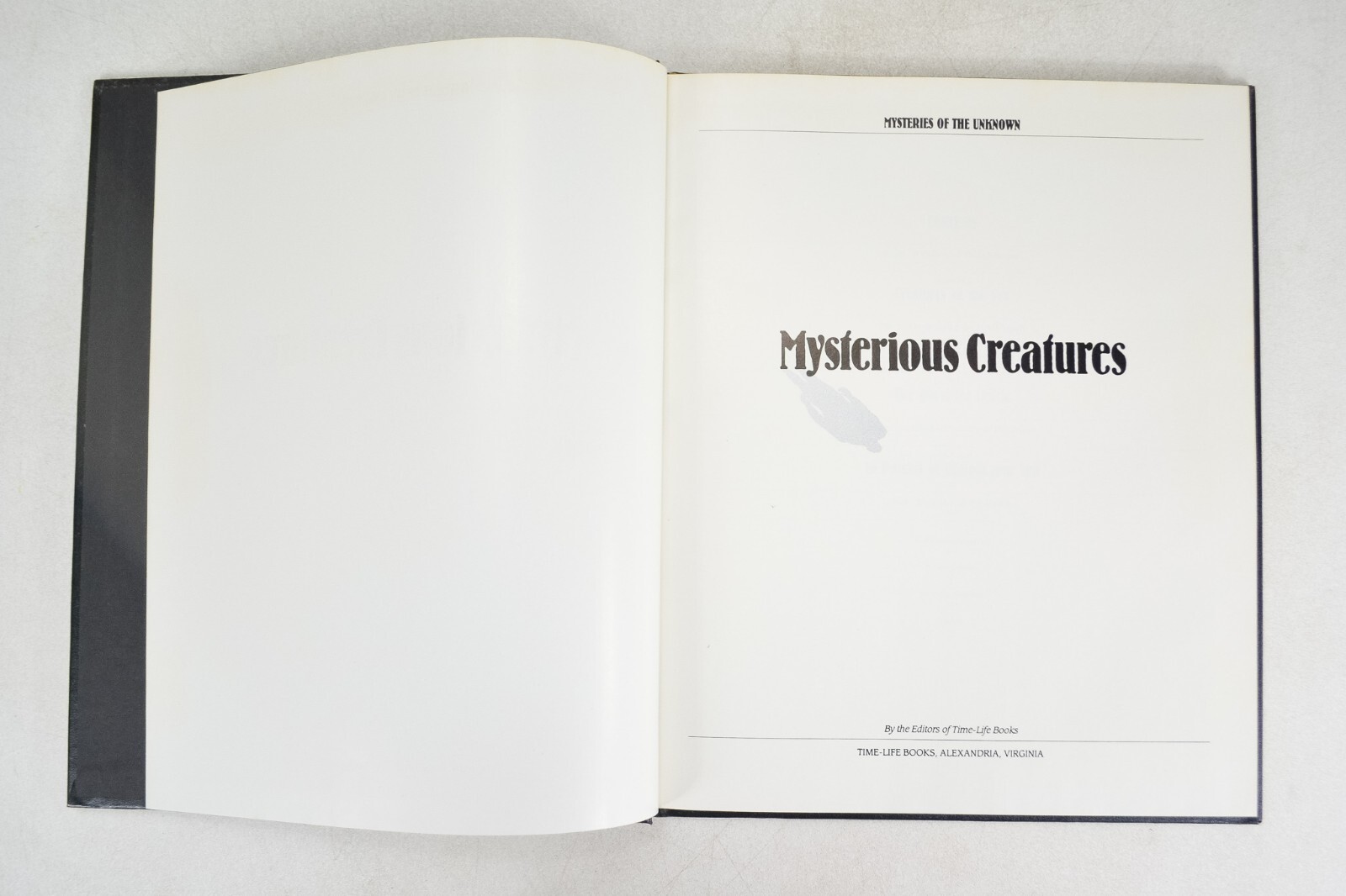 Vintage Time Life HC Mysteries of the Unknown “Mysterious Creatures”