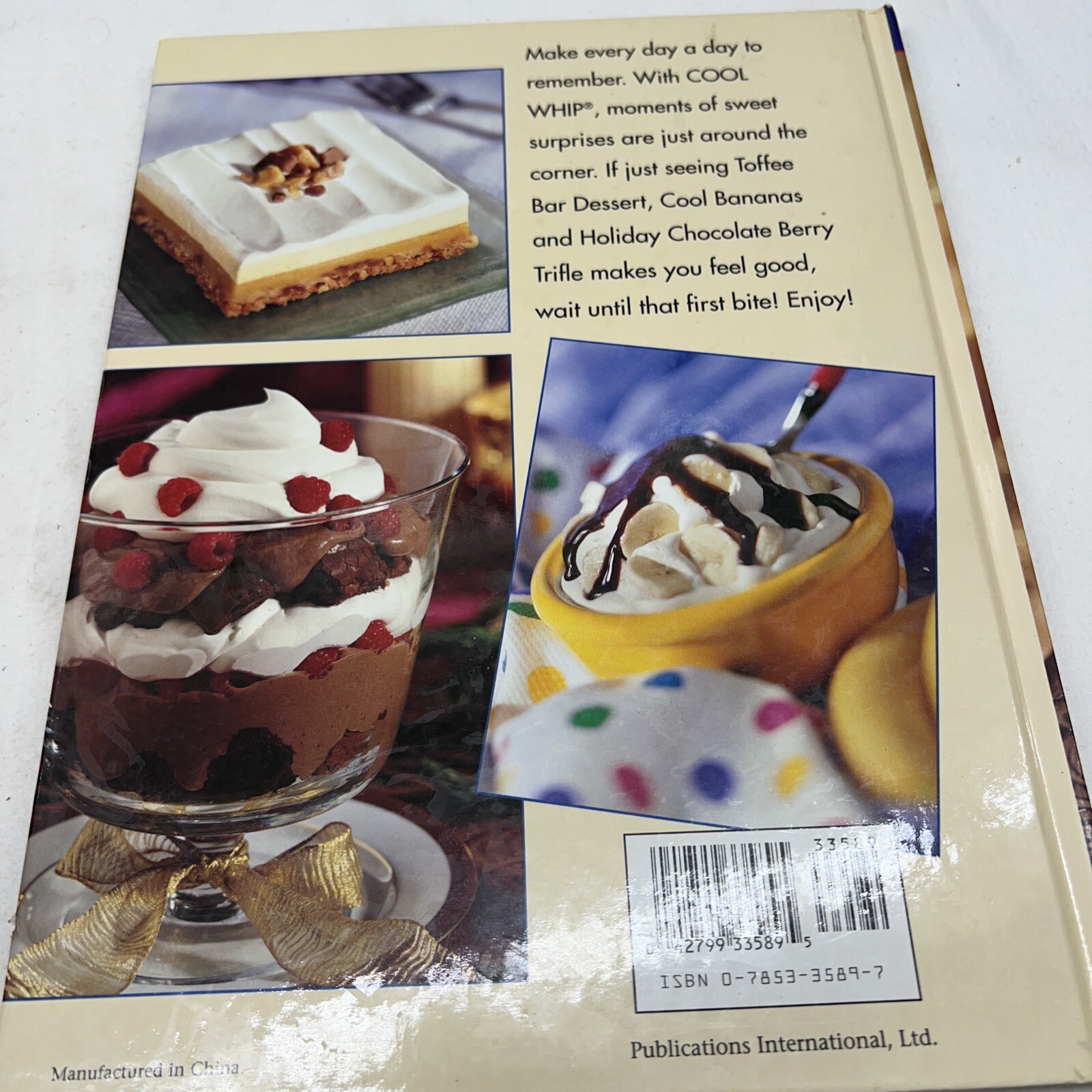 Vintage Cookbook Hardcover Celebrate With Kraft Cool Whip 67 Recipes Pictures