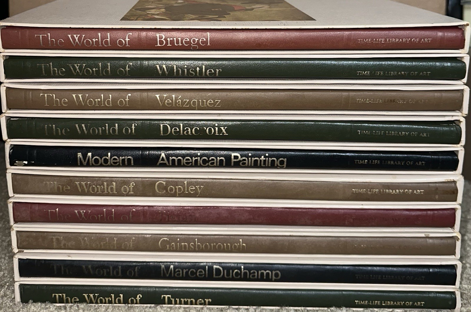 Time-Life Library Of Art THE WORLD OF ART 10 Books With Slipcase Picasso Duchamp