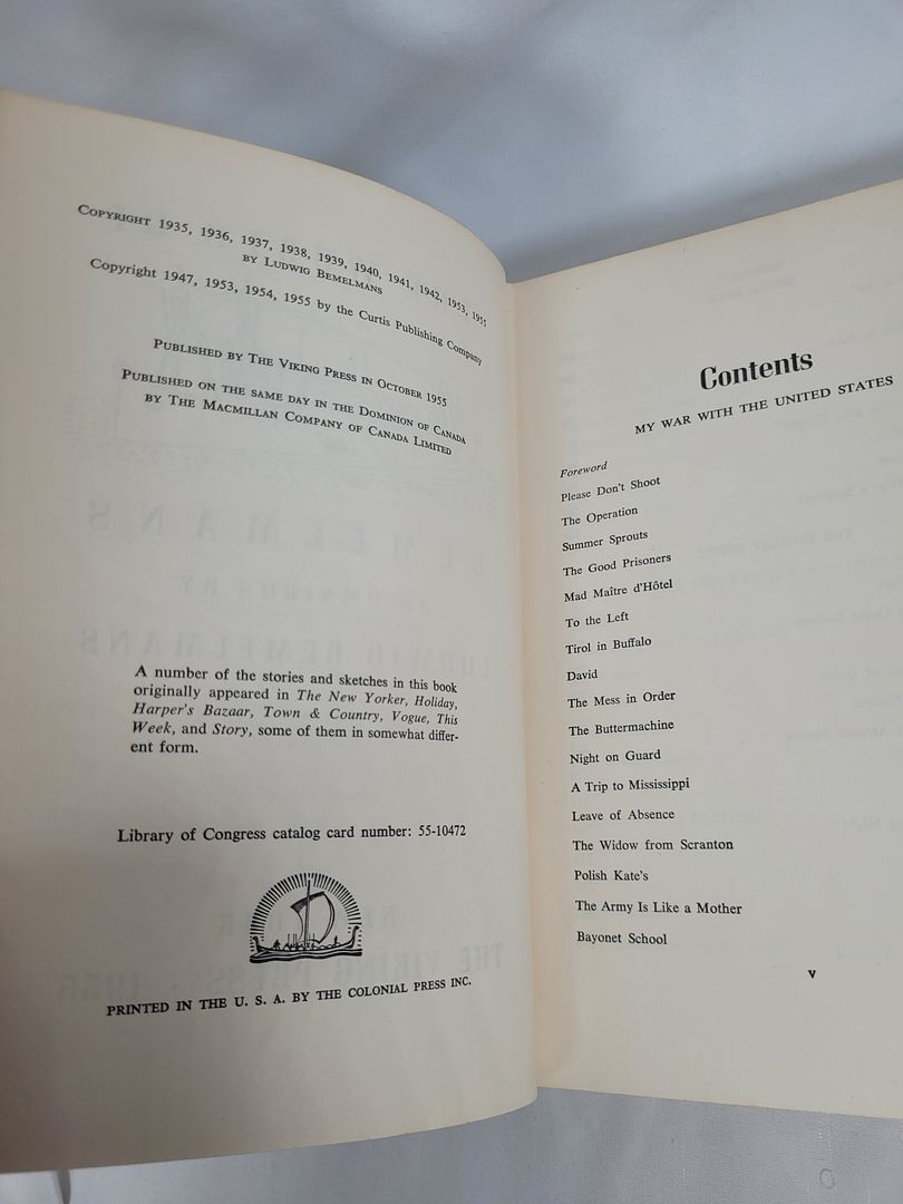 The World of Bemelmans; 1955; First Edition First Printing