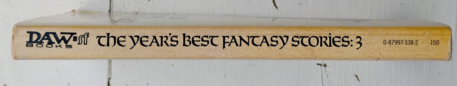 The Year’s Best Fantasy Stories: 3- Lin Carter- Daw SF