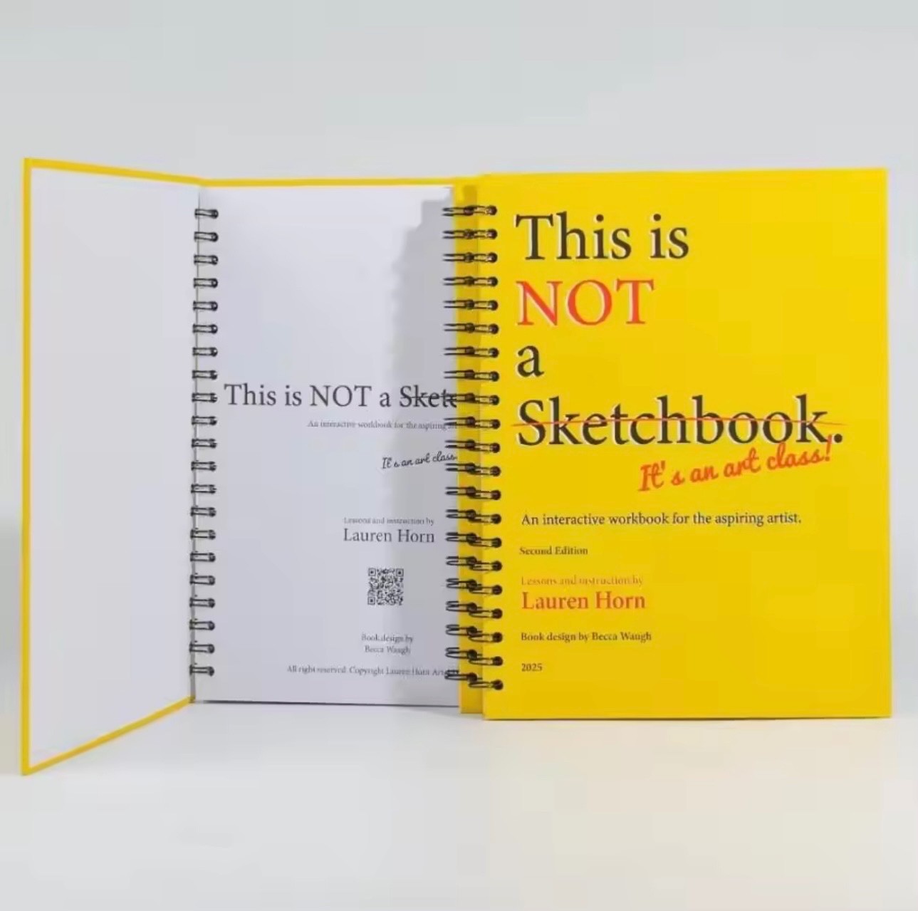 This is Not a Sketchbook Interactive Art Workbook Spiral Bound Drawing Book