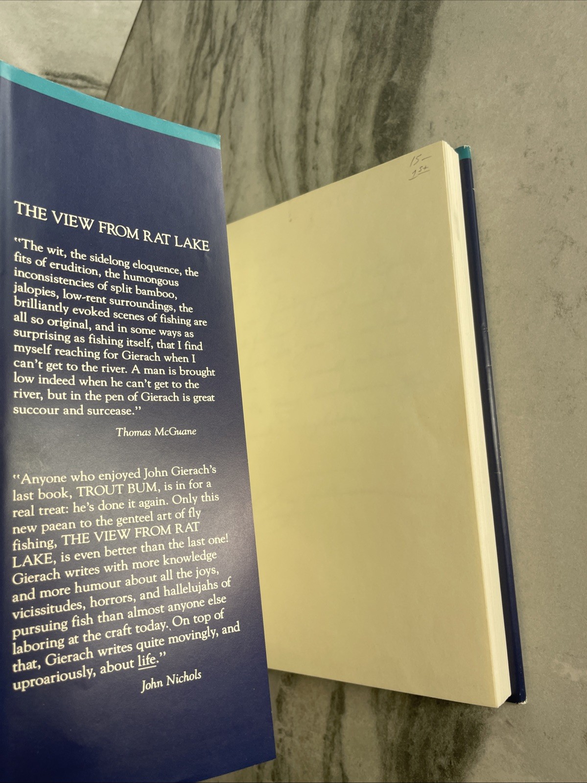 The View from Rat Lake by John Gierach Signed Tony Hillerman 1988 First Edition