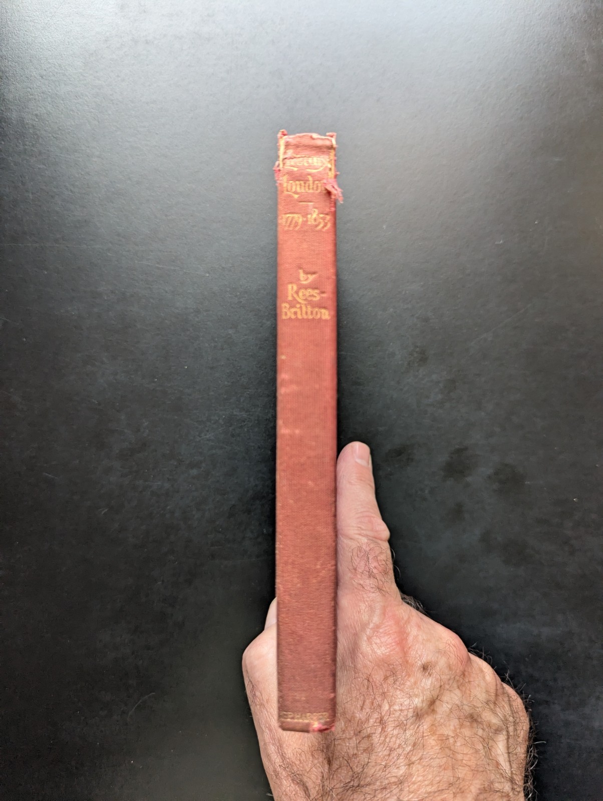 Literacy London 1779-1853 Rees Britton Book Collecting Scarce 1896 History HC