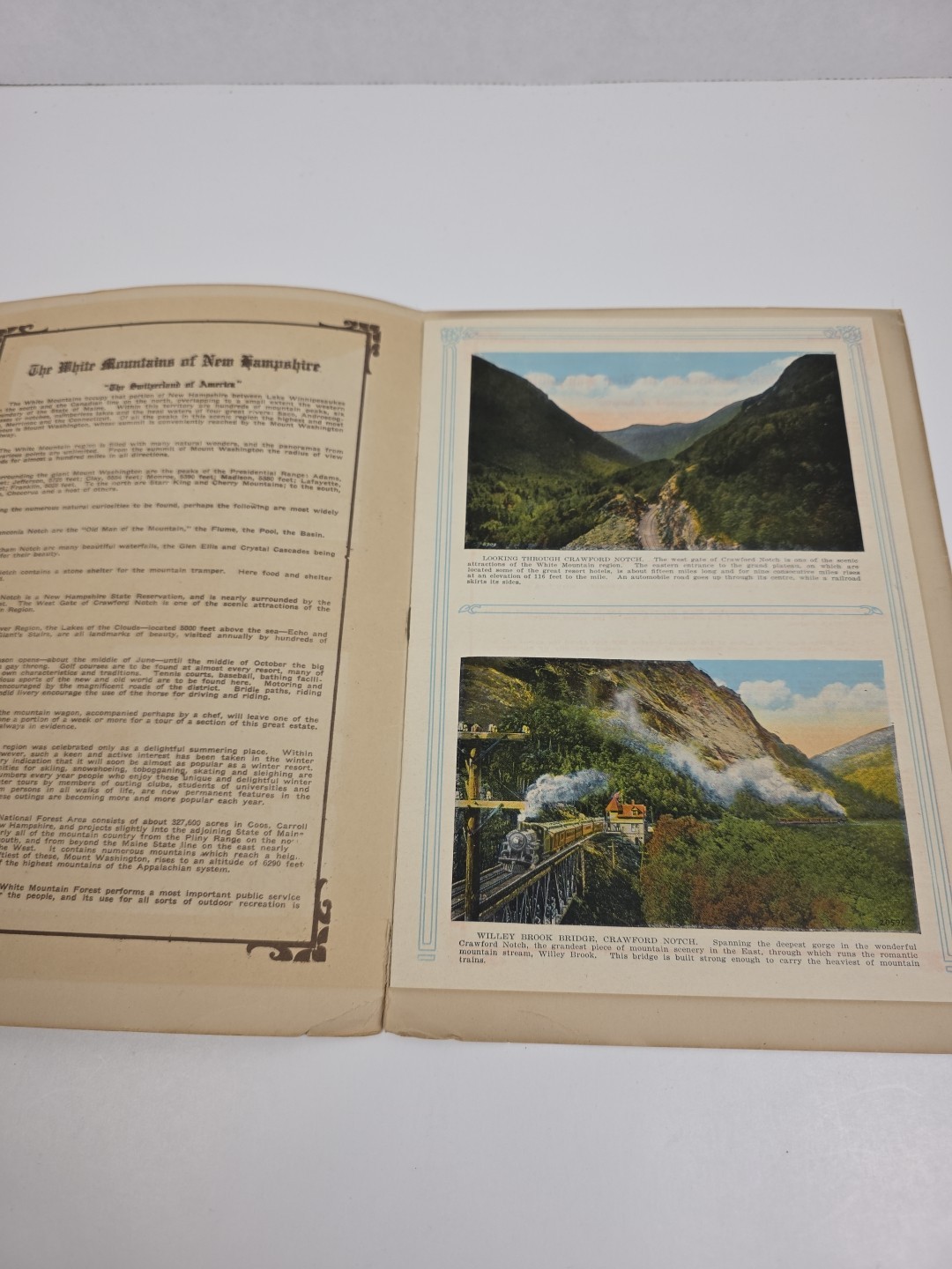 The White Mts Of N.H. Switzerland Of America Souvenir And Guide Book Vintage