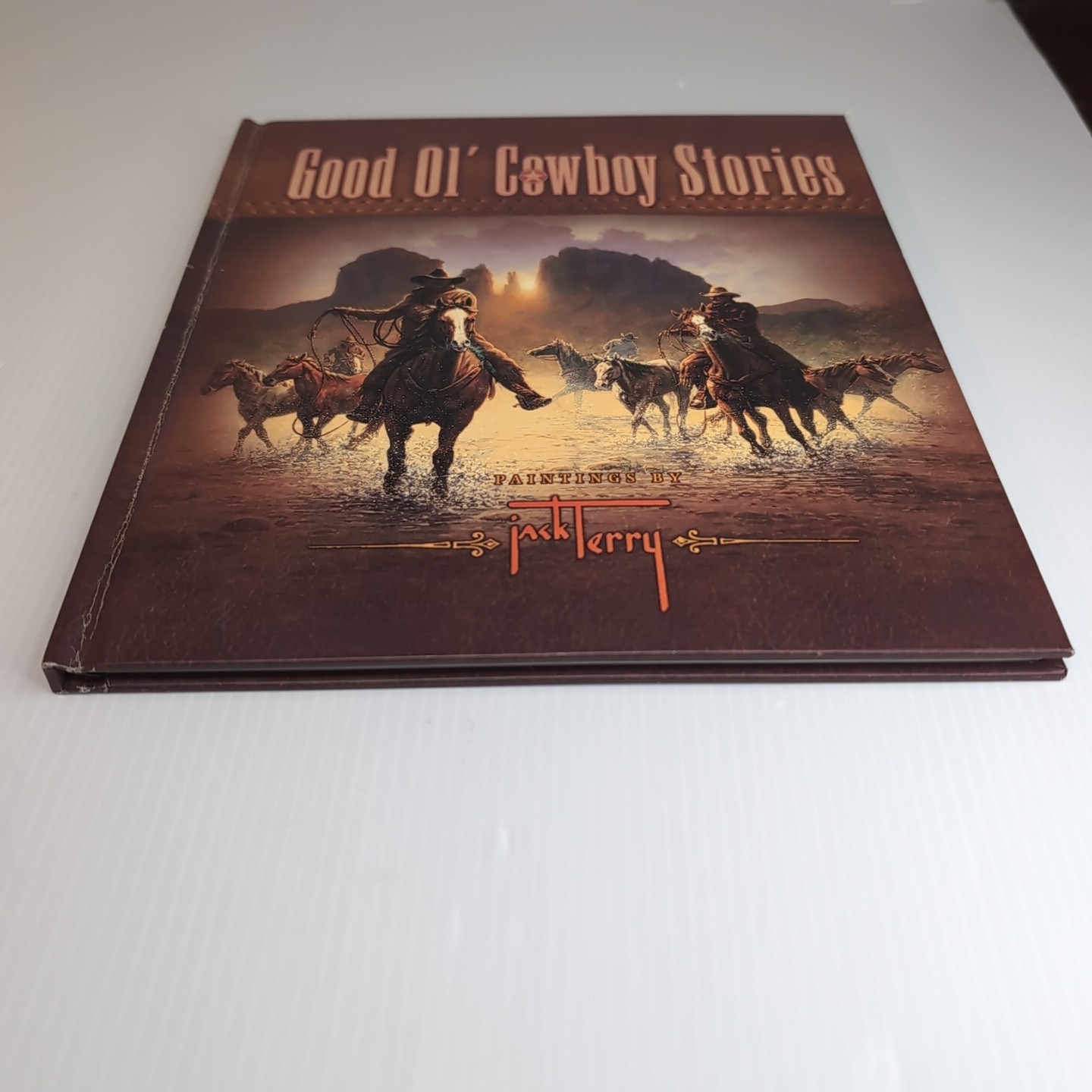 Good Ol Cowboy Stories Paintings Nonfiction Book Western Jack Terry Art HC