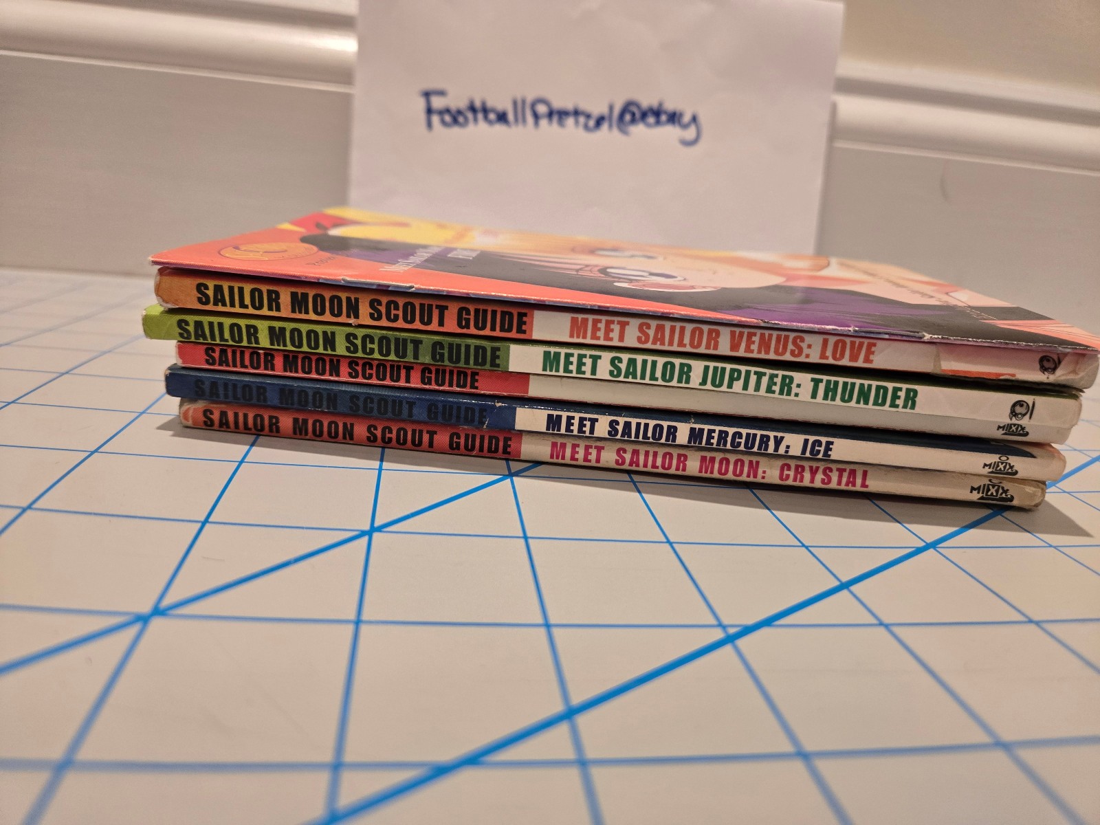 6 book Set Meet Sailor Moon Scout Guides Mars Mercury Jupiter Venus Mixx Rare