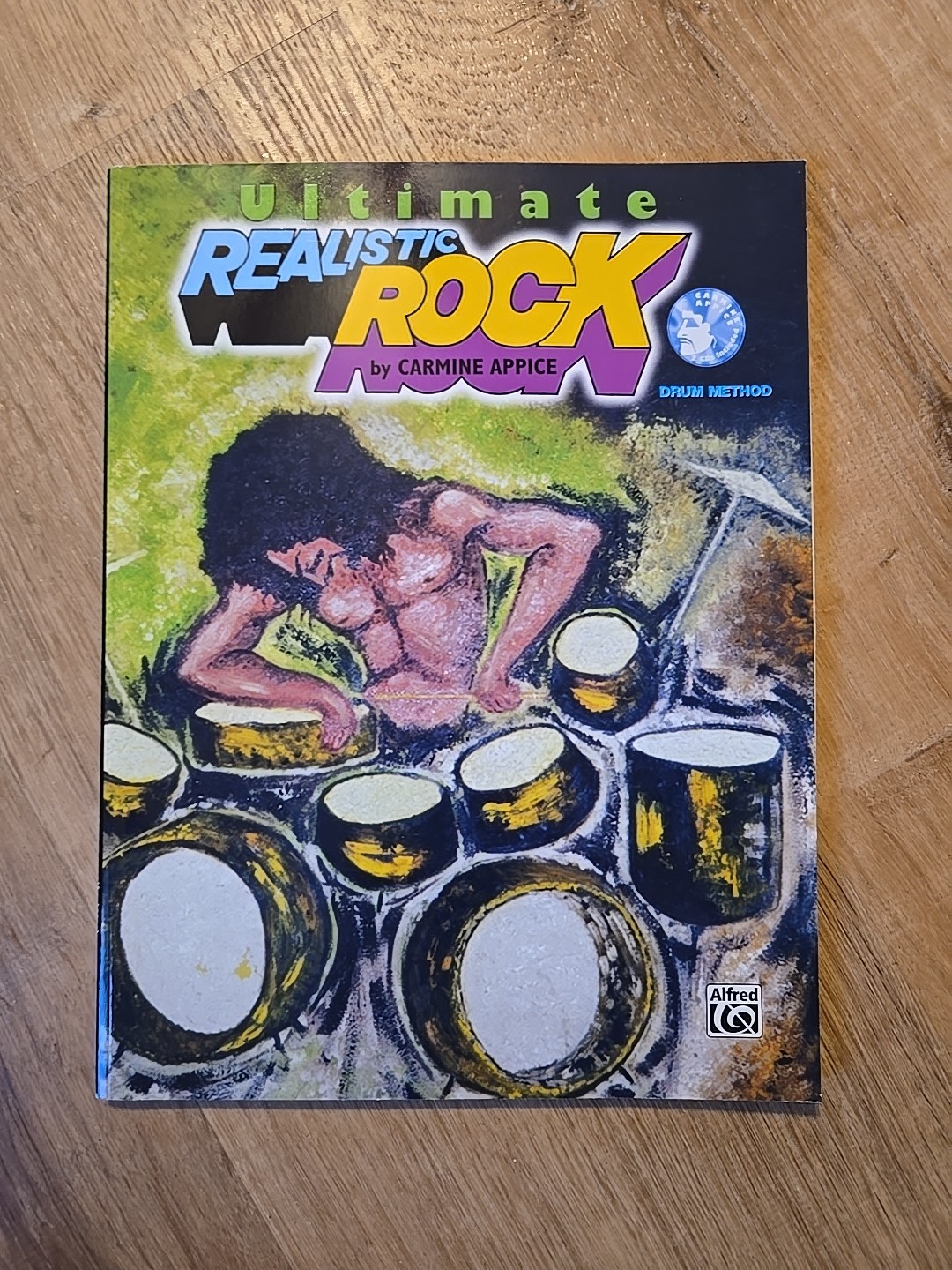Updated Realistic Rock Drum Method Carmine Appice Vanilla Fudge CD Poster 1995