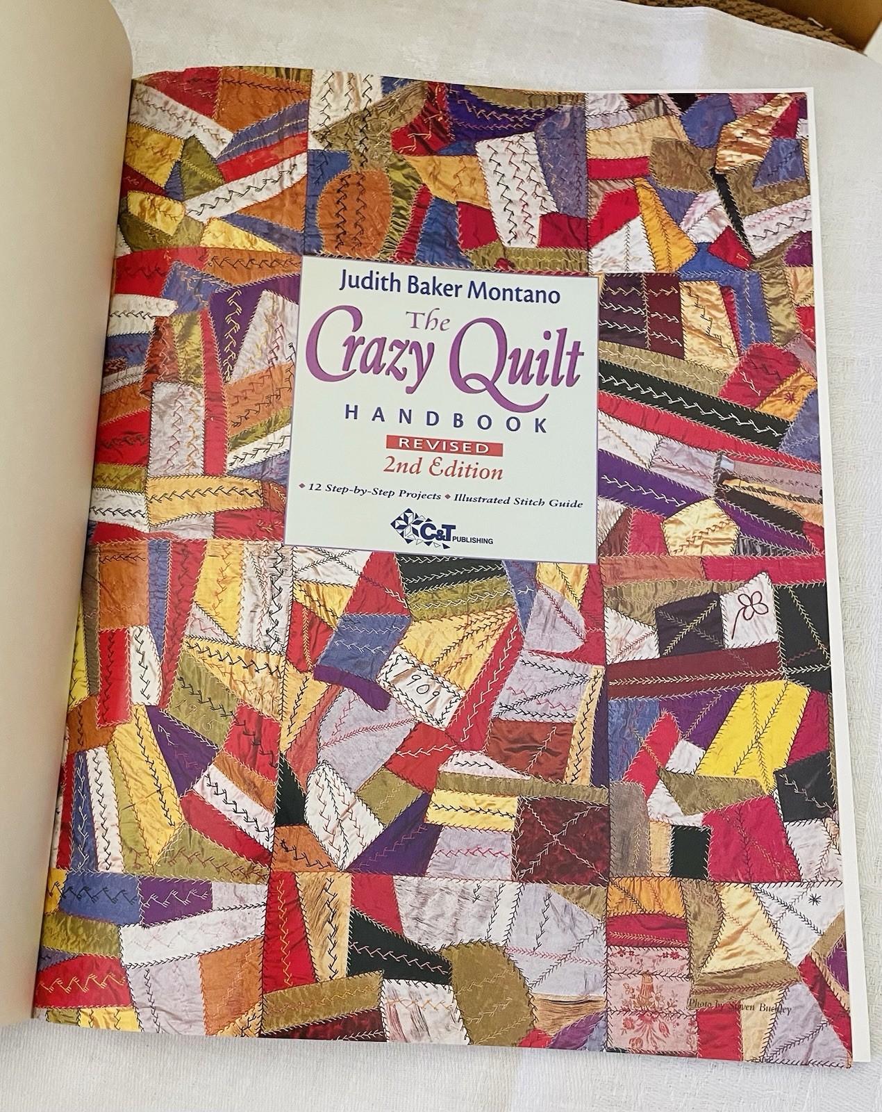 The Crazy Quilt Handbook Judith Baker Montano 12 Projects 2001 2nd Edition VGUC